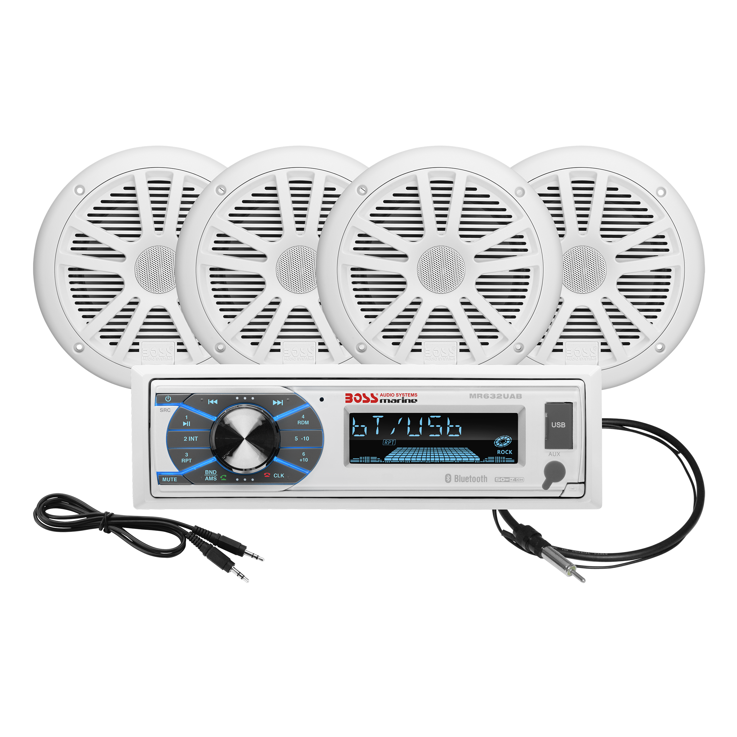BOSS Audio Systems MCK632WB.6 Marine Boat Stereo & 6.5 Inch