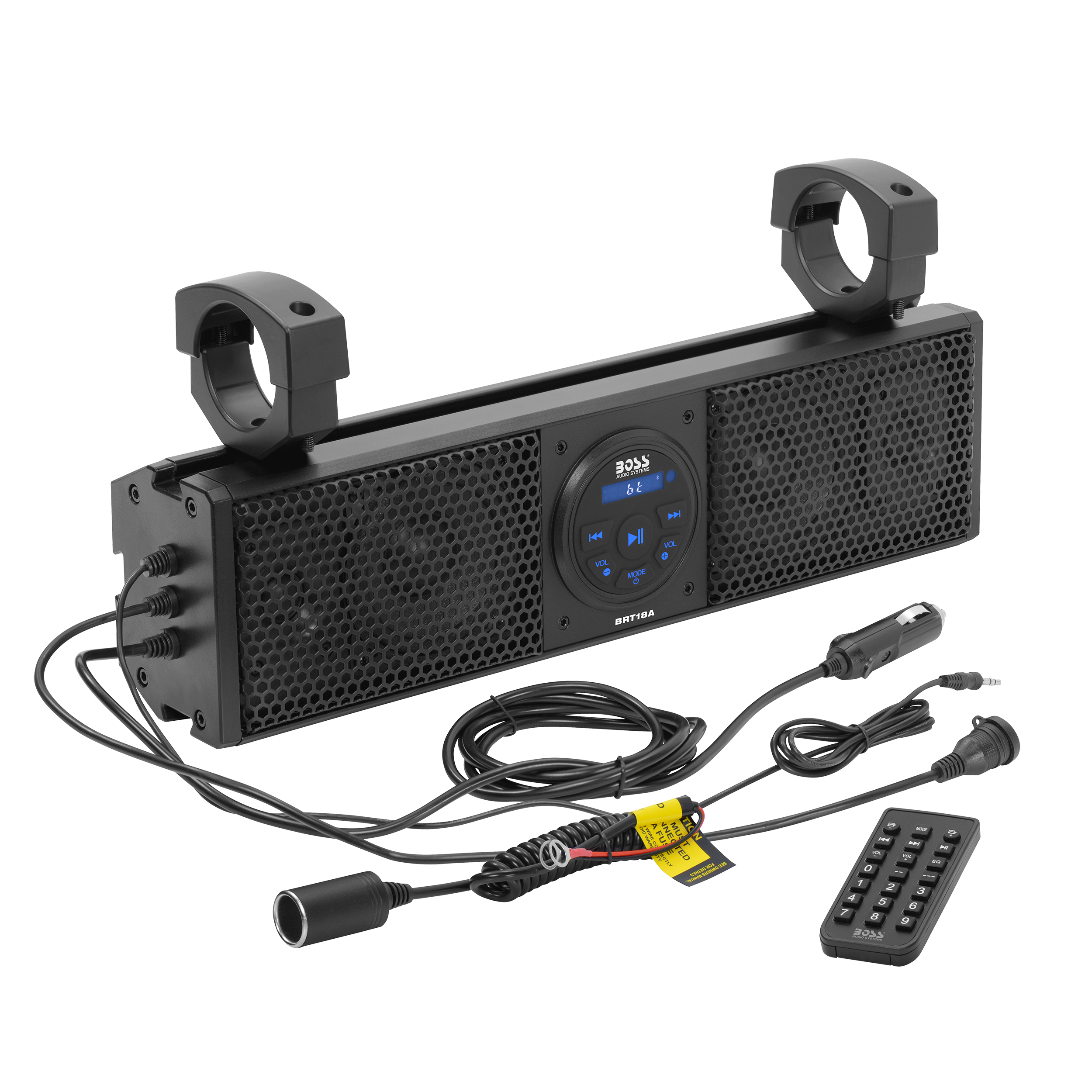 BOSS Audio Systems BRT18A ATV UTV Sound Bar - 18 Inches Wide, 4