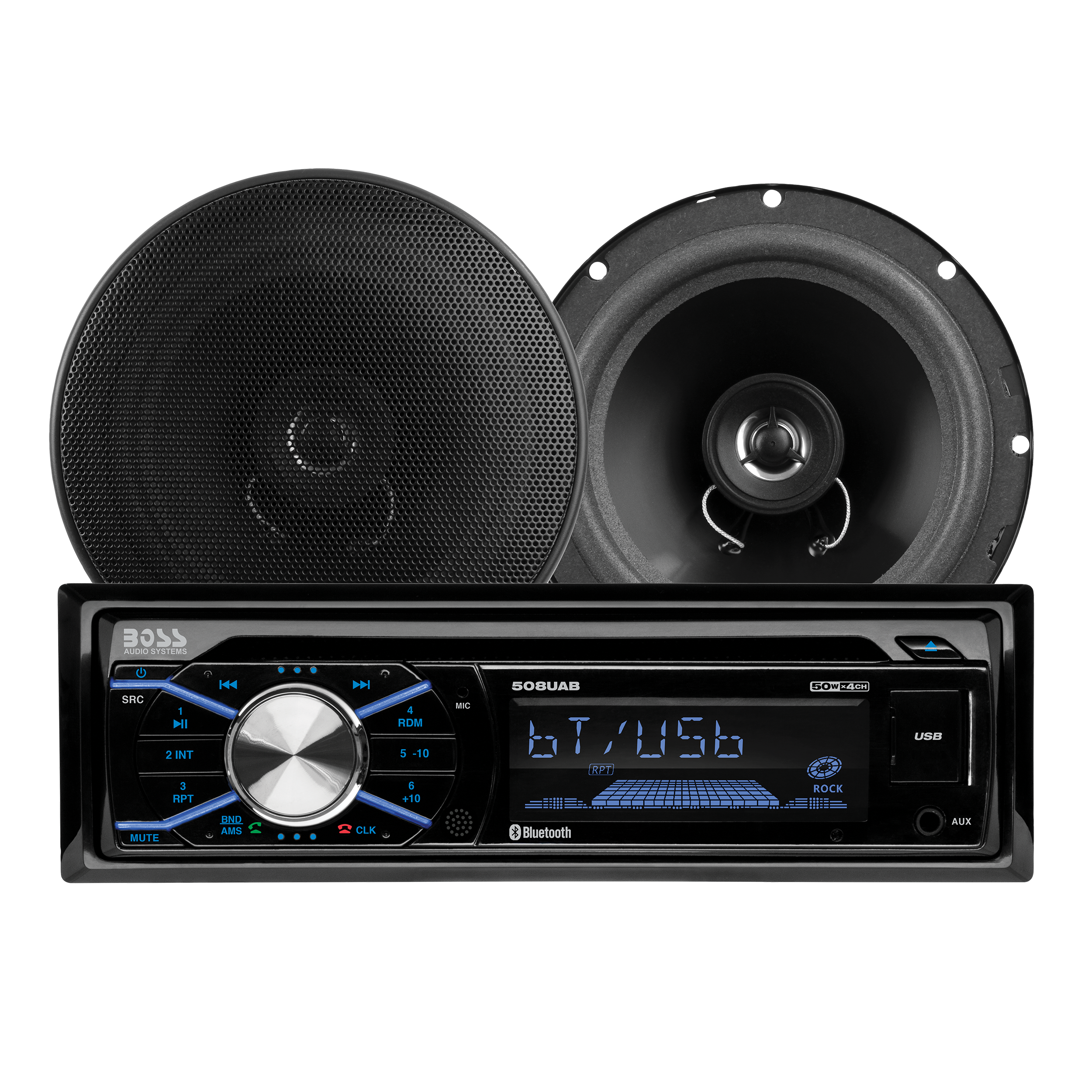 BOSS Audio Systems 656BCK Car Stereo - Single Din, Bluetooth, CD