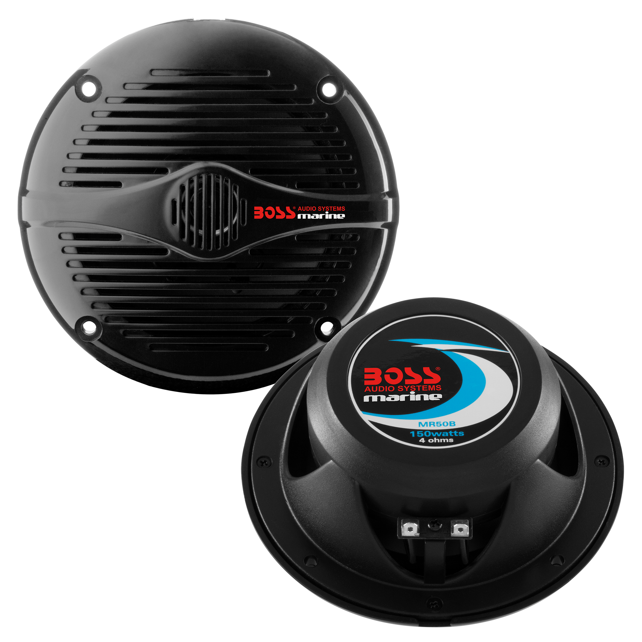 BOSS Audio Systems MR50B 5.25 inch Marine Boat Stereo Speakers