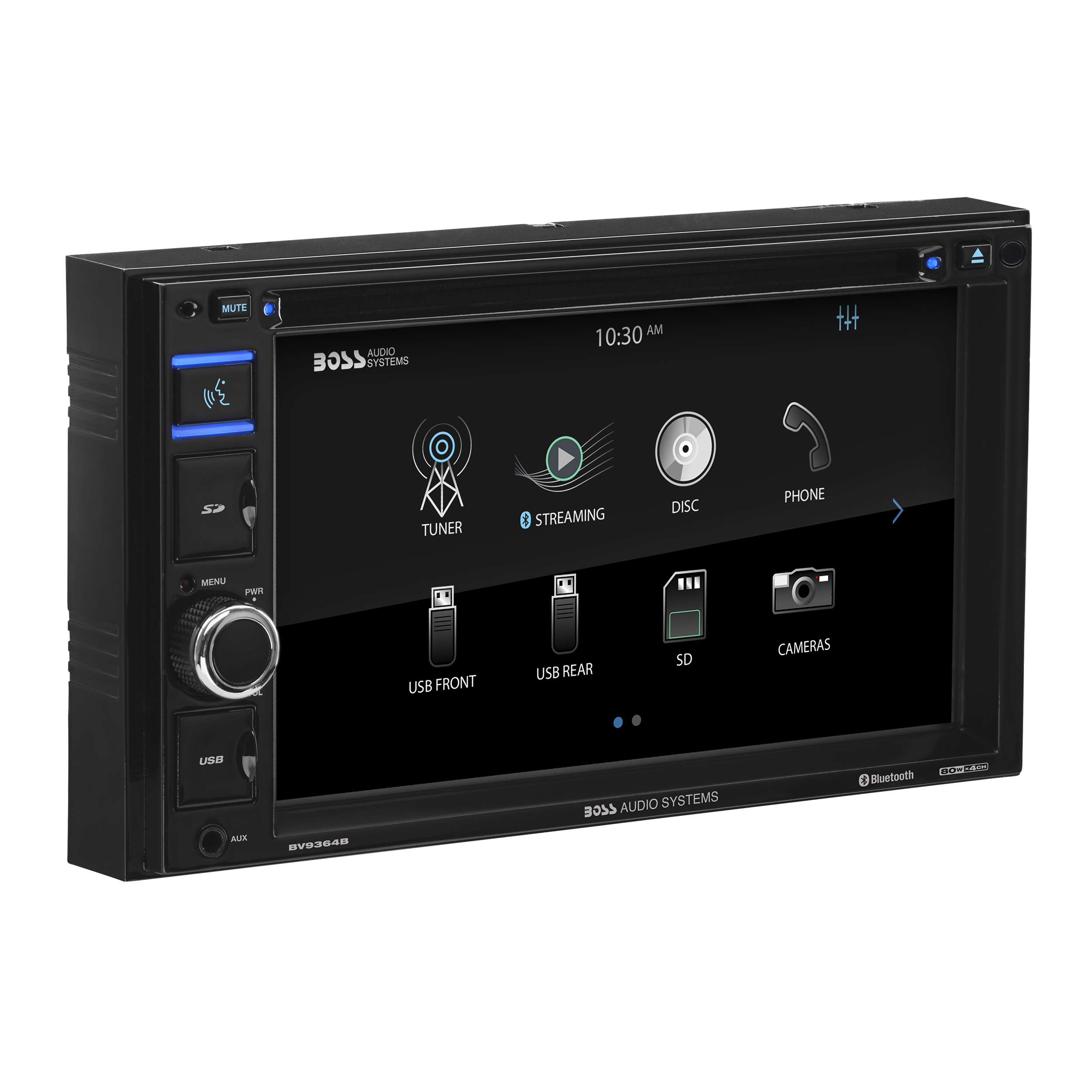 BOSS ブラックワイヤレスサウンドバー 本体 BOSS Audio Systems BV9364B Car Stereo – Double Din, 6.2 Inch