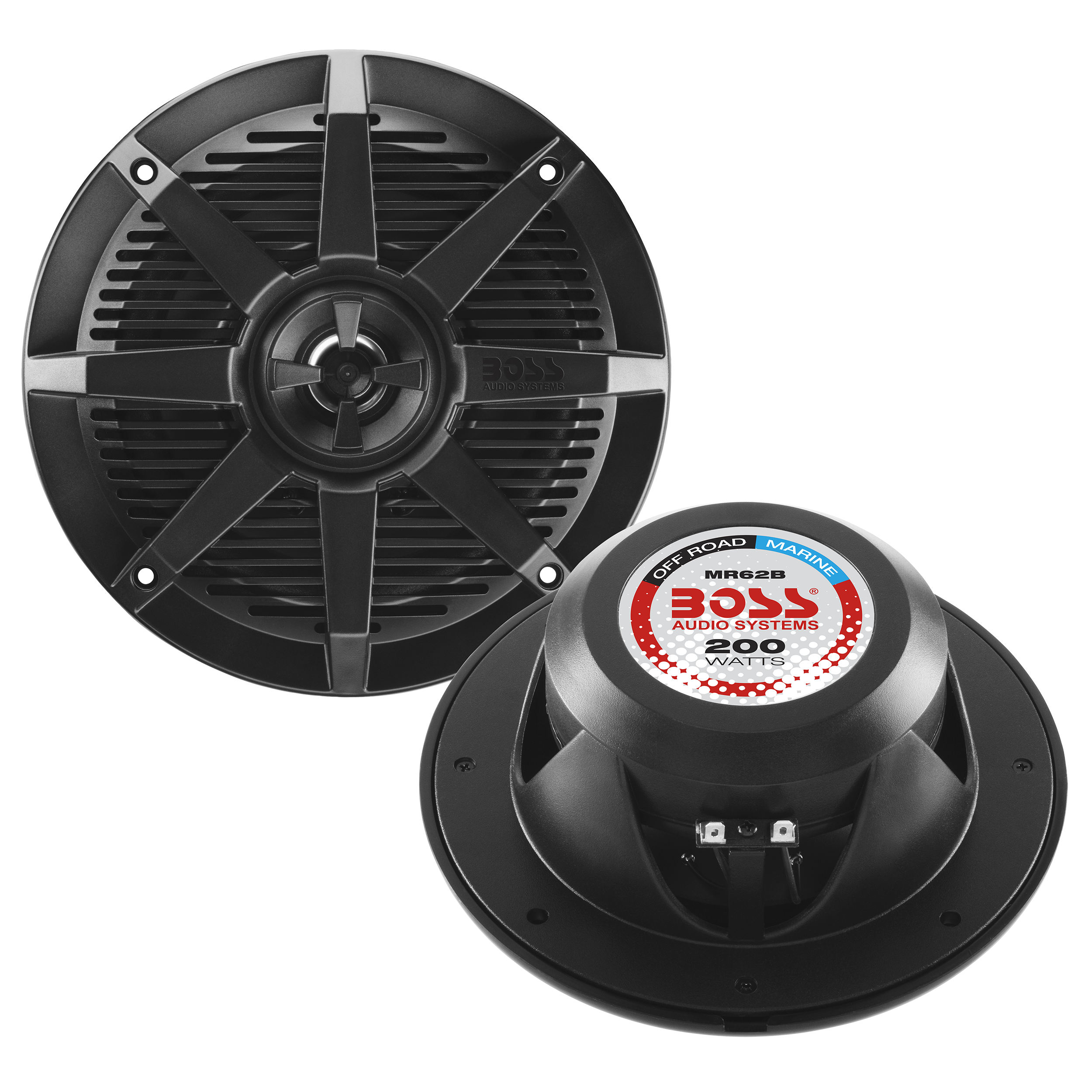 Inch Mr6b Boss Audio MR6W Dual-Cone Marine Speakers (White)