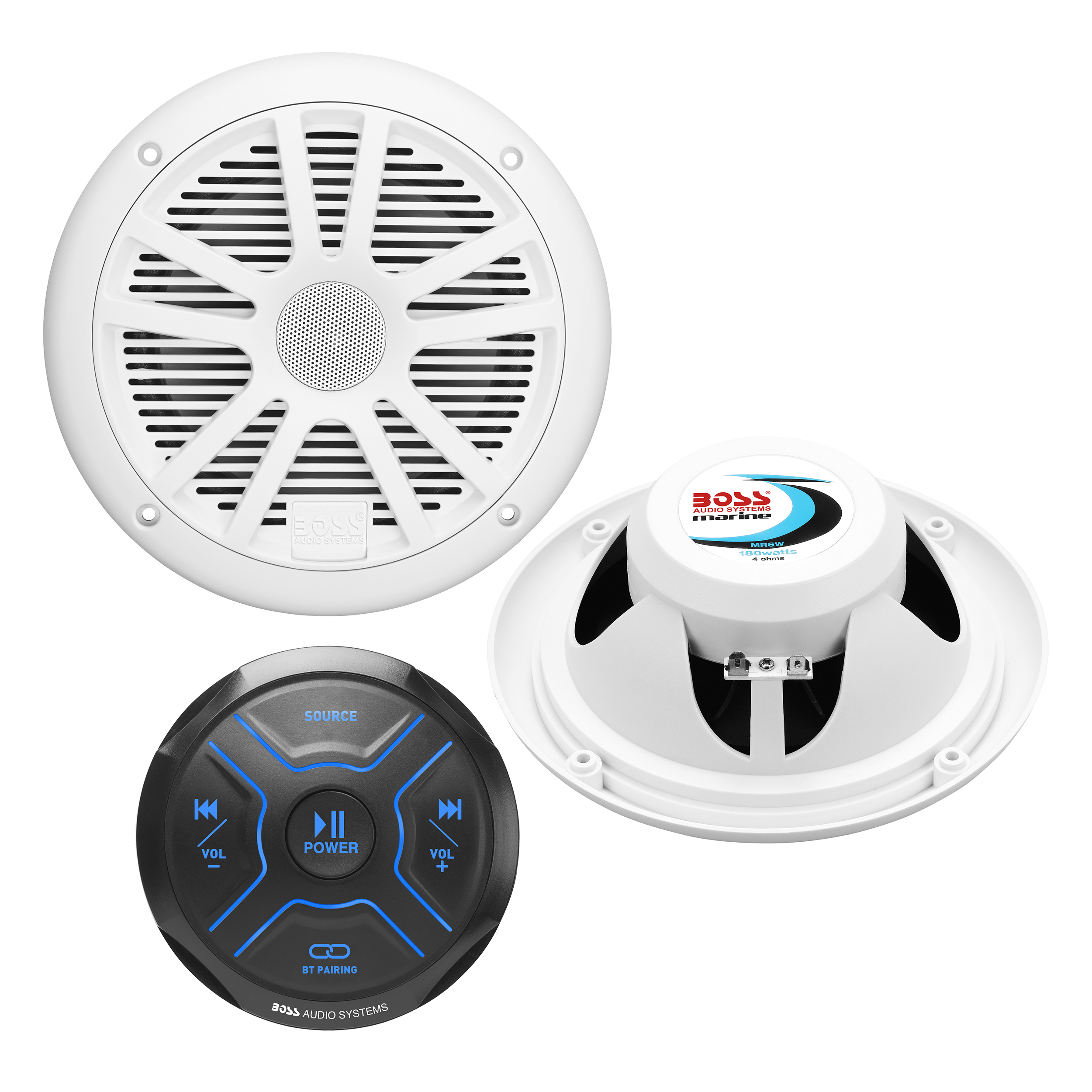 BOSS Audio Systems Marine Boat Stereo Gauge Receiver