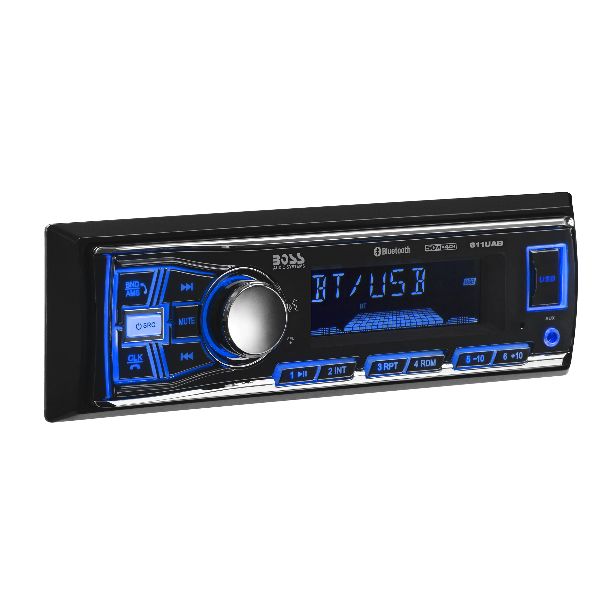 BOSS Audio Systems 616UAB Car Stereo - Single Din, Bluetooth, No CD DVD  Player, AM/FM Radio Receiver, Wireless Remote Control, MP3, USB, Aux-in