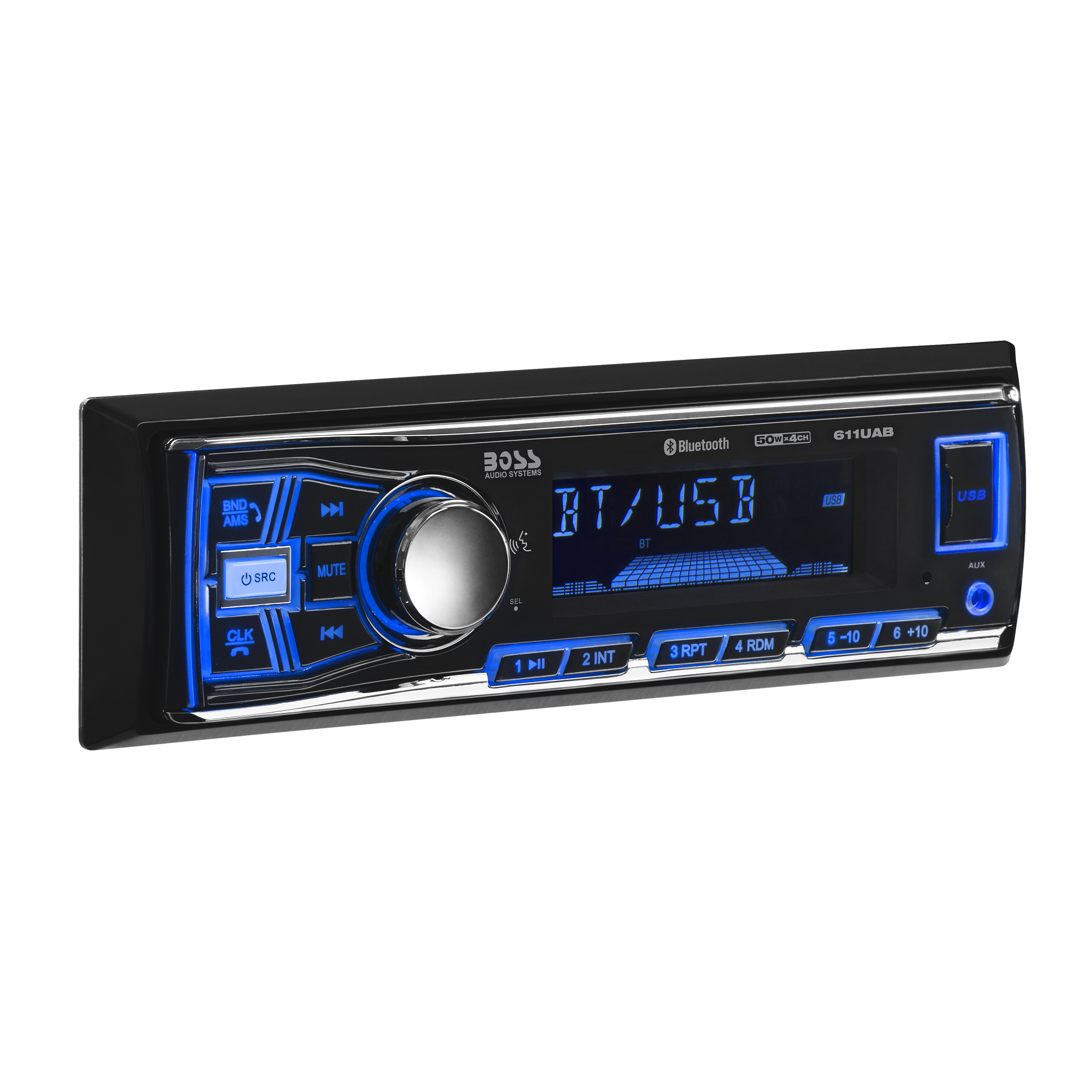 BOSS Audio Systems 611UAB Car Stereo - Single Din, Bluetooth BOSS Audio Systems 611UAB Car Stereo - Single Din, Bluetooth