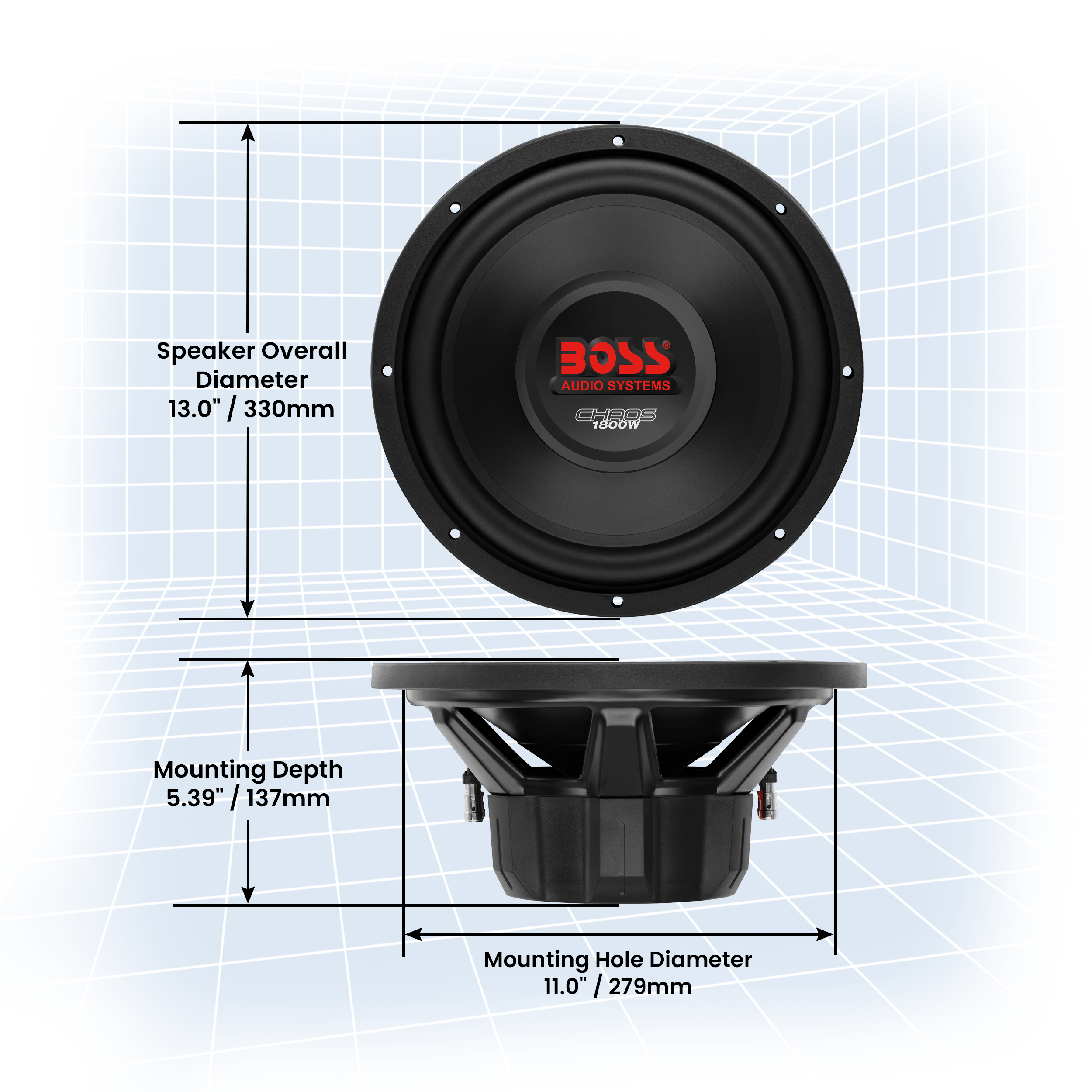 Woofer Speaker Boss Audio CXX124DVC 12