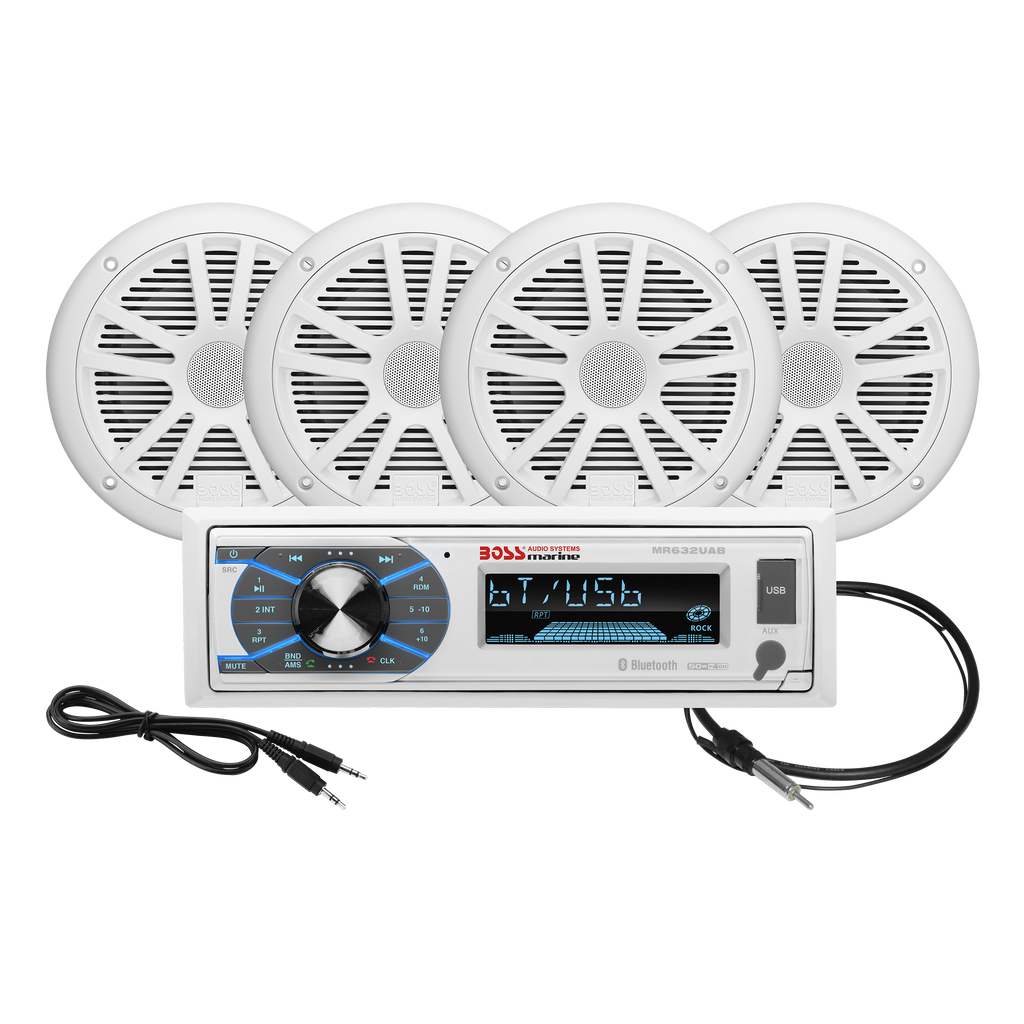 BOSS Audio Systems MCK632WB.6 Marine Boat Stereo & 6.5 Inch