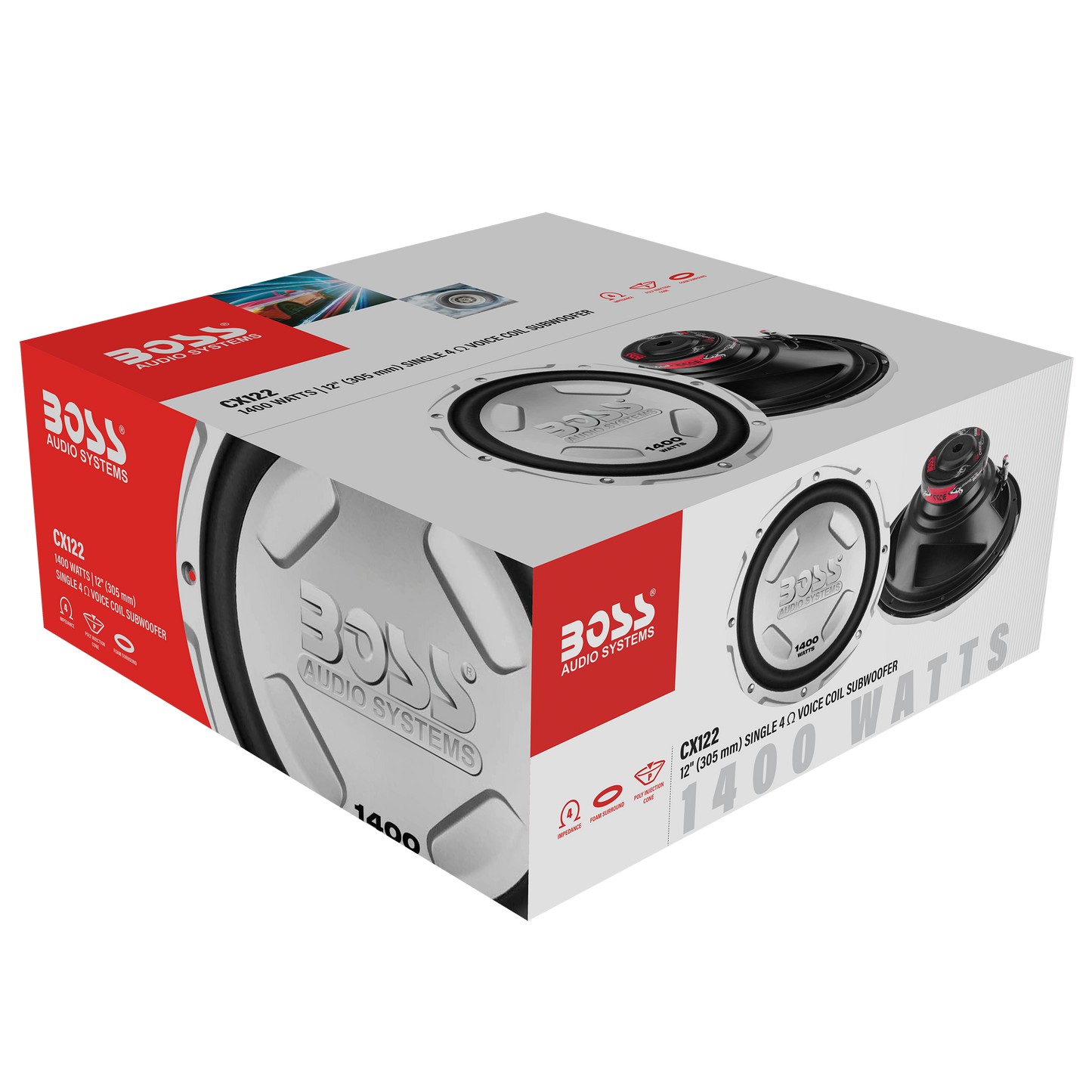 BOSS Audio Systems CX122 Chaos Exxtreme Series 12 Inch Car