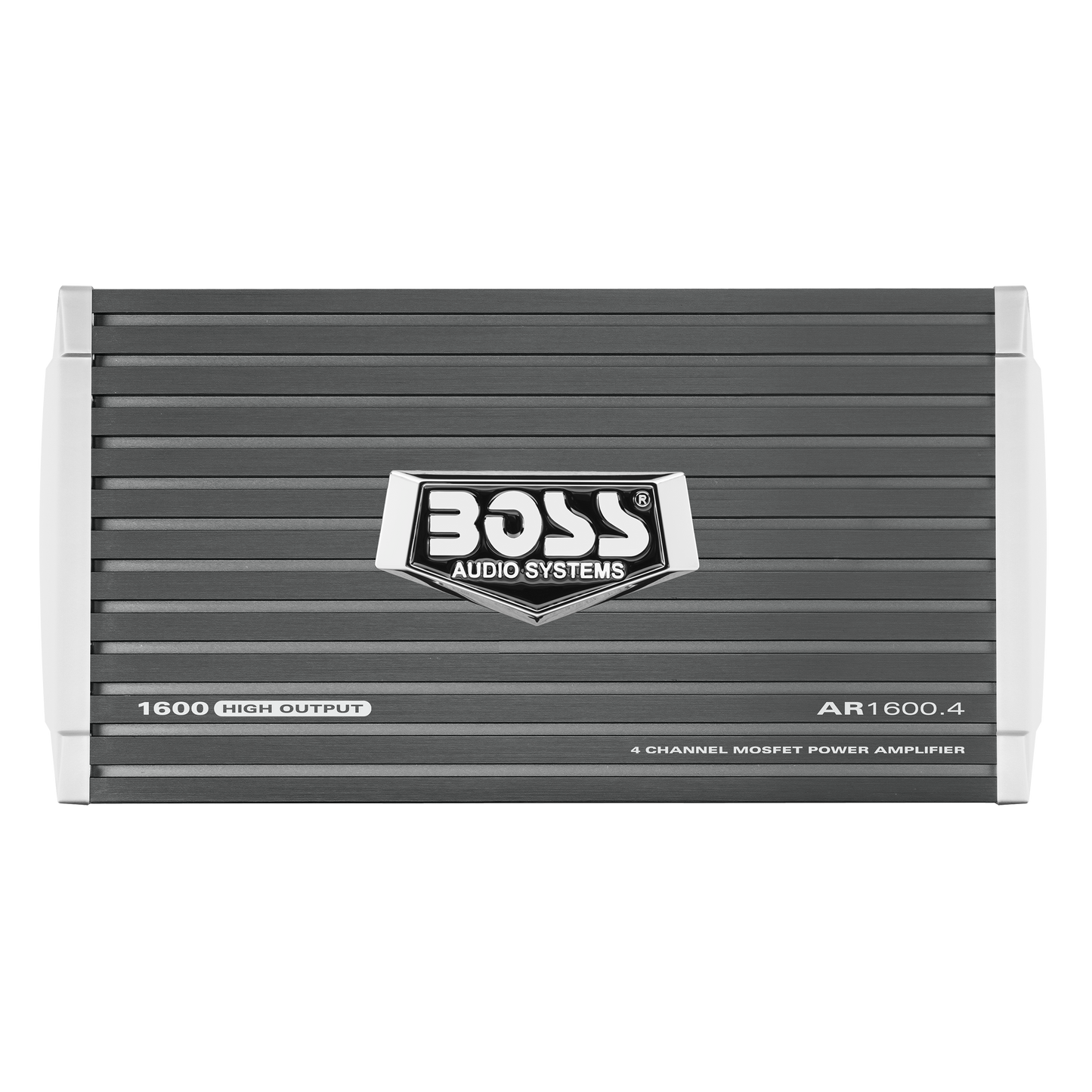 BOSS Audio Systems AR1600.4 Armor Series 4 Channel Class A/B Car Amplifier  - 1600 High Output, 2-8 Ohm Stable, High/Low Level Inputs, High/Low Pass  Crossover, MOSFET, Hook Up To Subwoofer For Bass