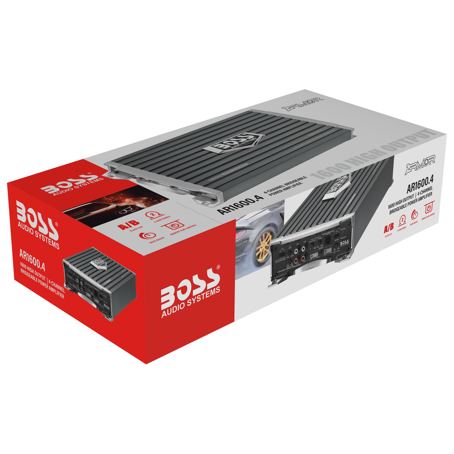 BOSS Audio Systems AR1600.4 Armor Series 4 Channel Class A/B