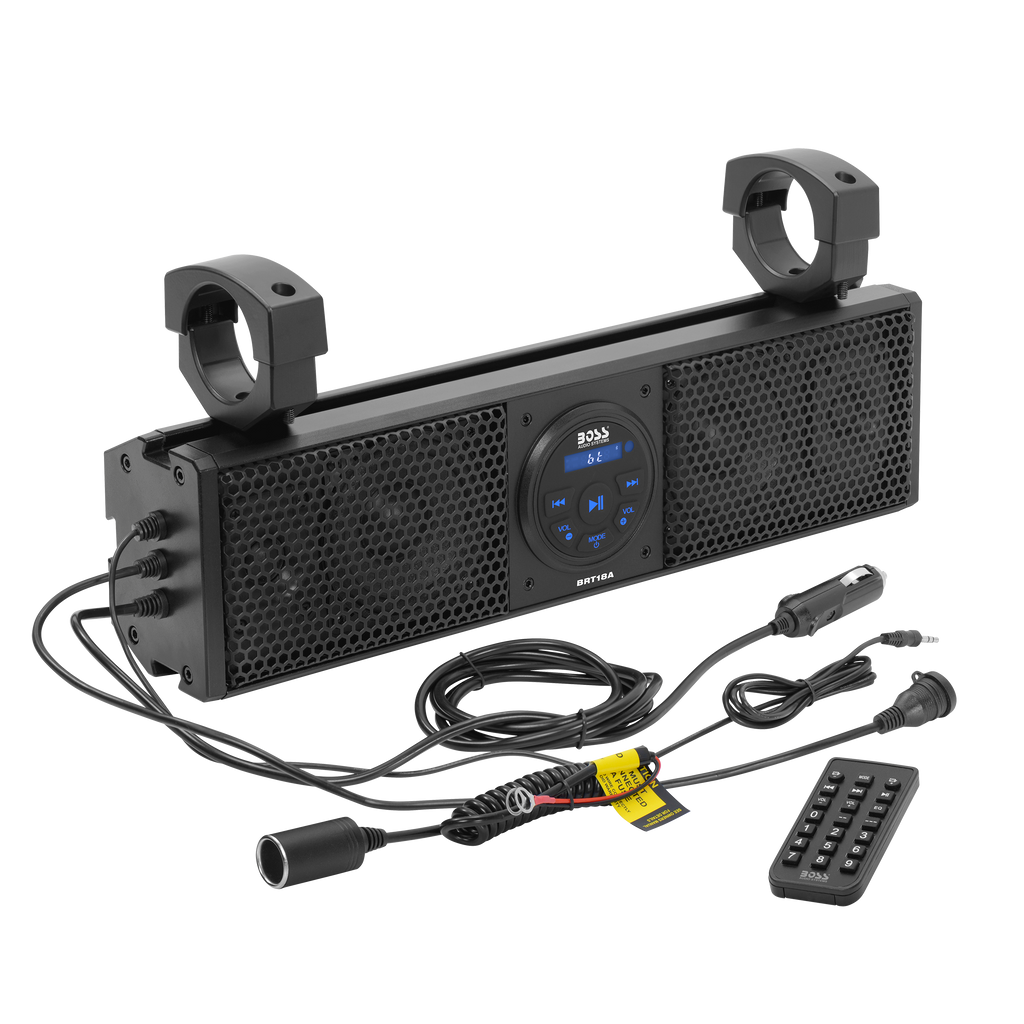 BOSS Audio Systems BRT18A ATV UTV Sound Bar - 18 Inches Wide, 4