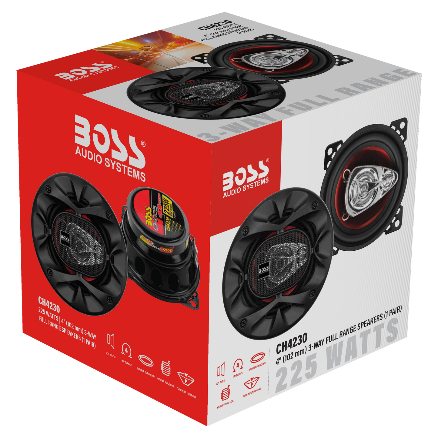 BOSS Audio Systems CH4230 Chaos Exxtreme Series 4 Inch Car Door BOSS Audio Systems CH4230 Chaos Exxtreme Series 4 Inch Car Door