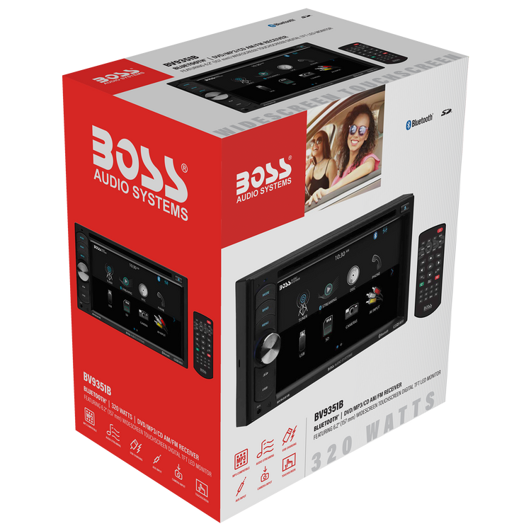 BOSS Audio Systems BV9351B Car Stereo - Double Din, 6.2 Inch