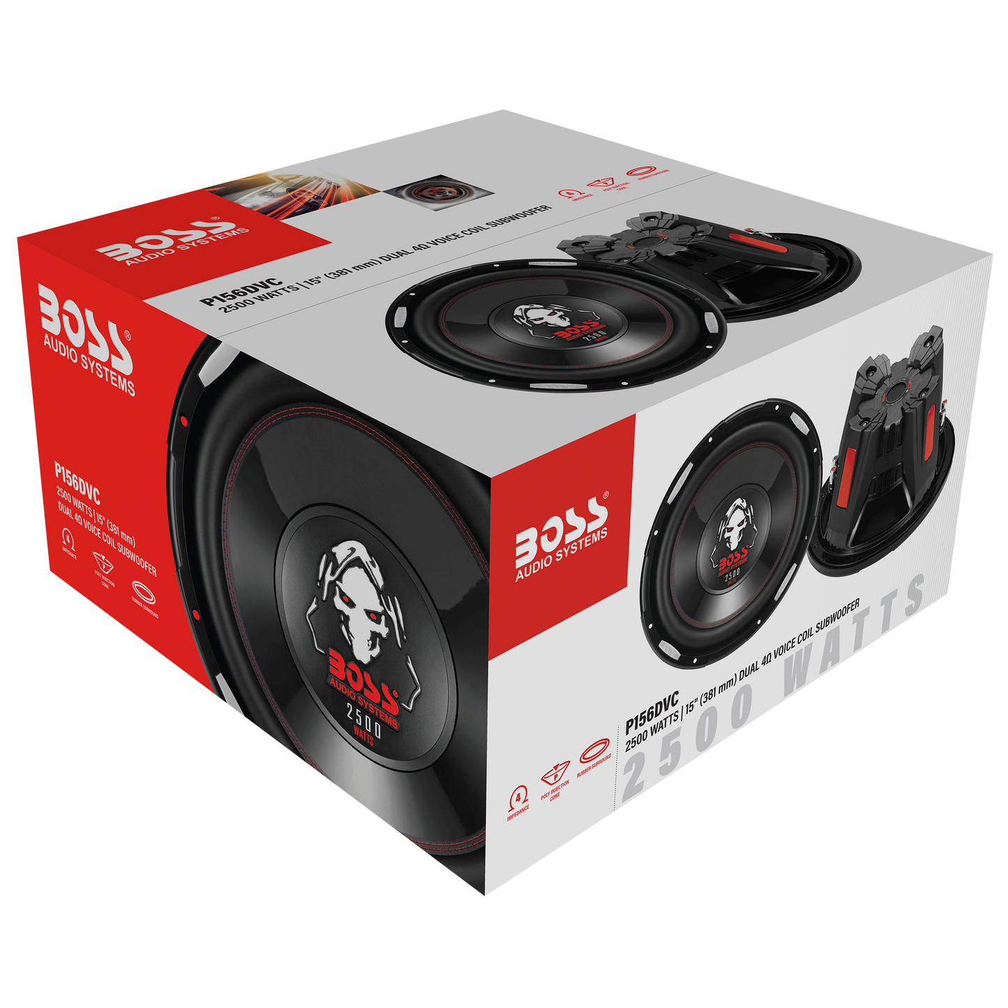 15インチ1800W DVCサブウーハー CX154DVC BOSS AUDIO 15インチ1800W DVCサブウーハー CX154DVC BOSS AUDIO