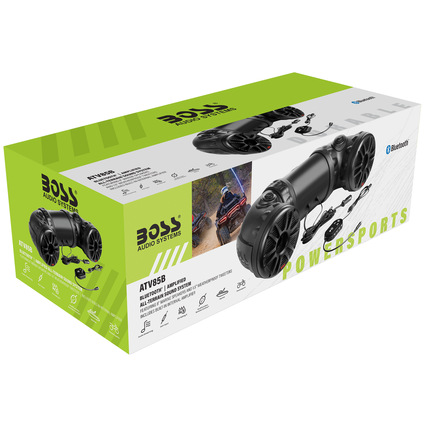 BOSS Audio Systems ATV85B ATV UTV Sound System - 8 Inch