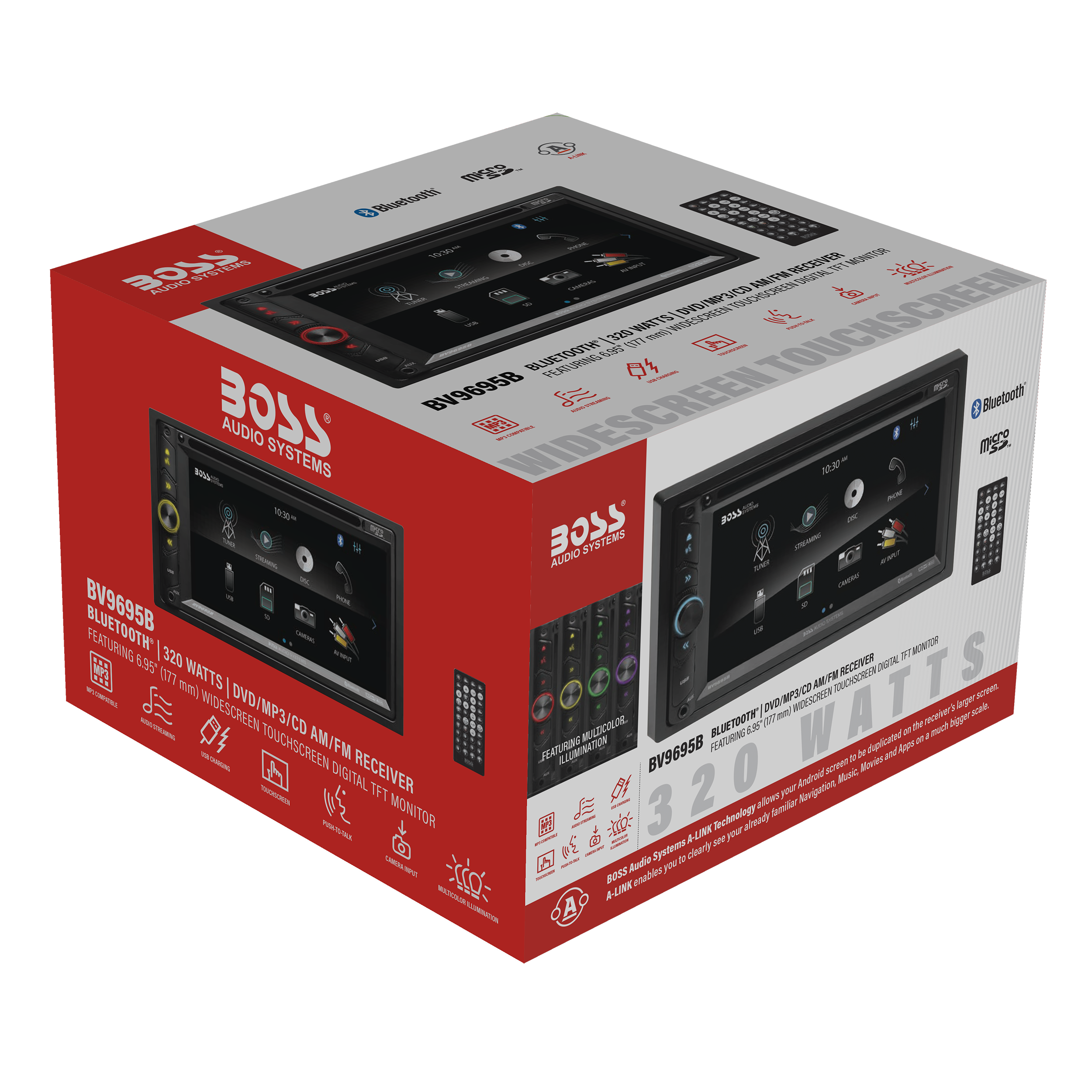 BOSS Audio Systems BV9695B Car Stereo - Double Din, 6.95 Inch ...