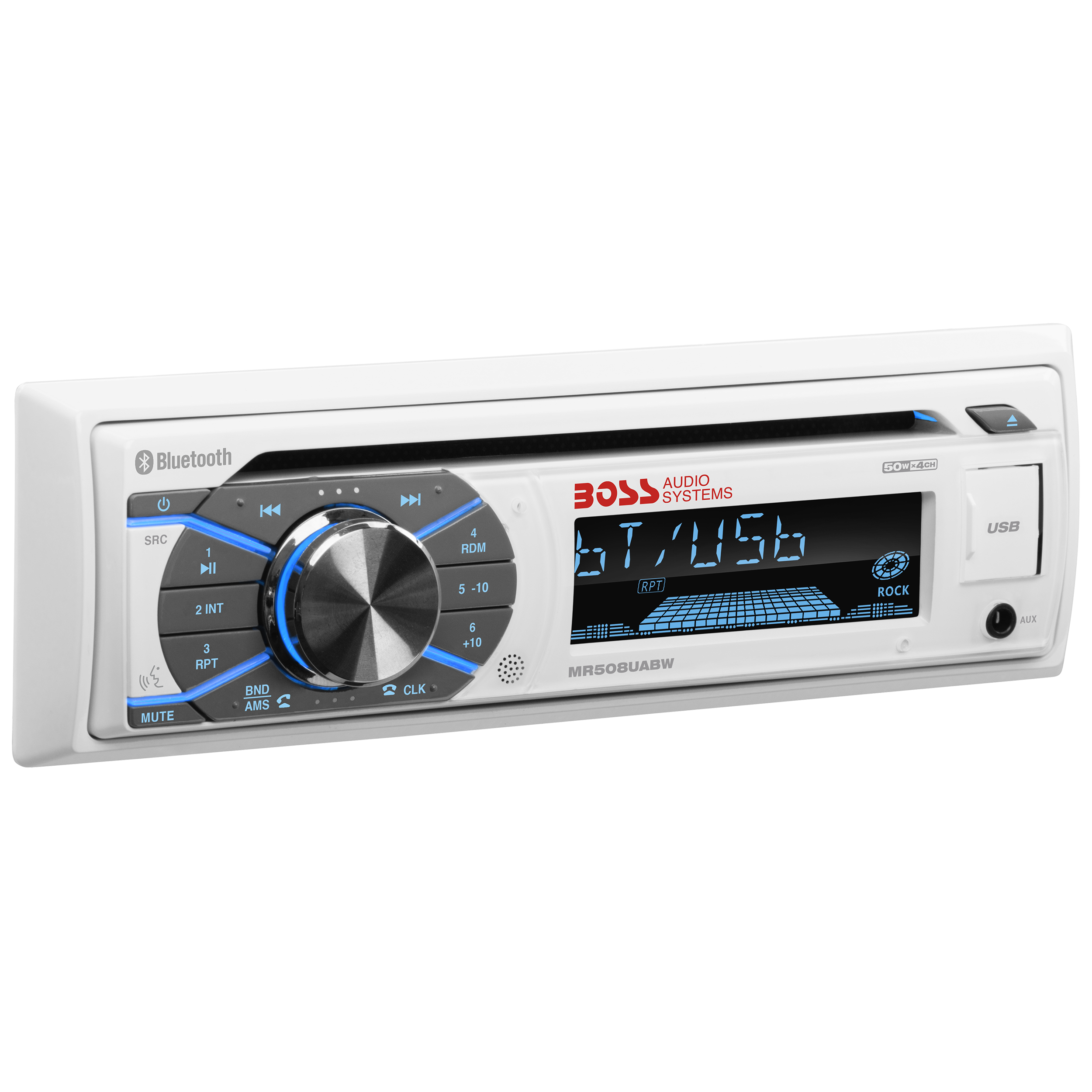 BOSS Audio Systems MR500UAB Marine Radio Receiver – Bluetooth Audio  Streaming and Hands-Free Calling, USB Port, Weatherproof, Digital Media MP3