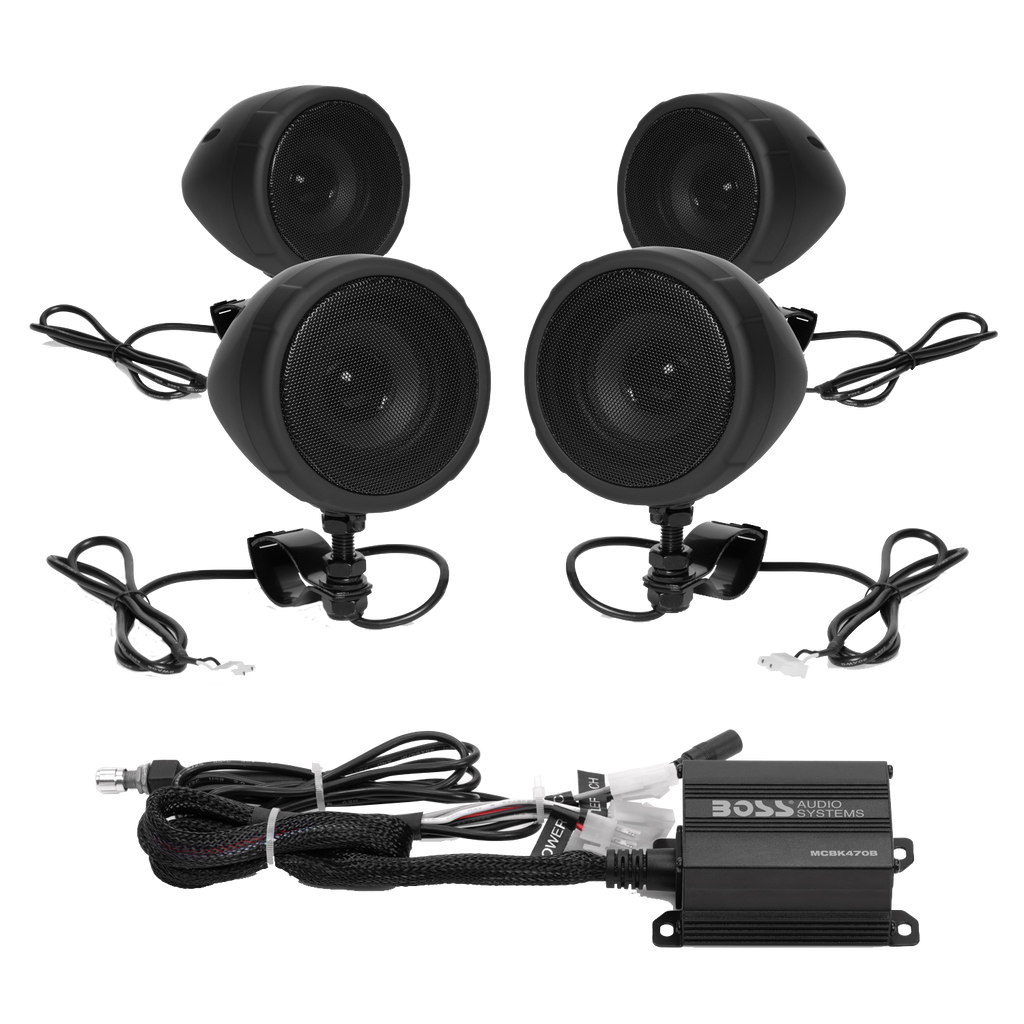 BOSS Audio Systems MCBK470B Inch Motorcycle Speakers and
