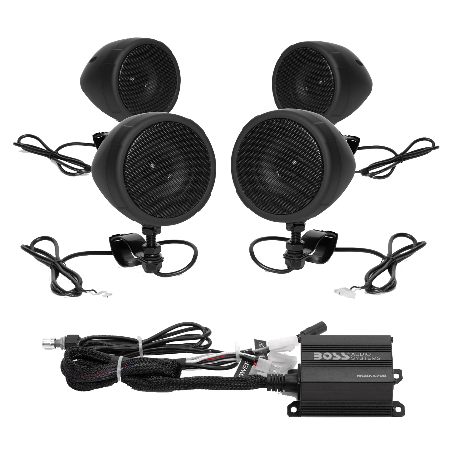 BOSS Audio Systems MCBK470B 3 Inch Motorcycle Speakers and BOSS Audio Systems MCBK470B 3 Inch Motorcycle Speakers and