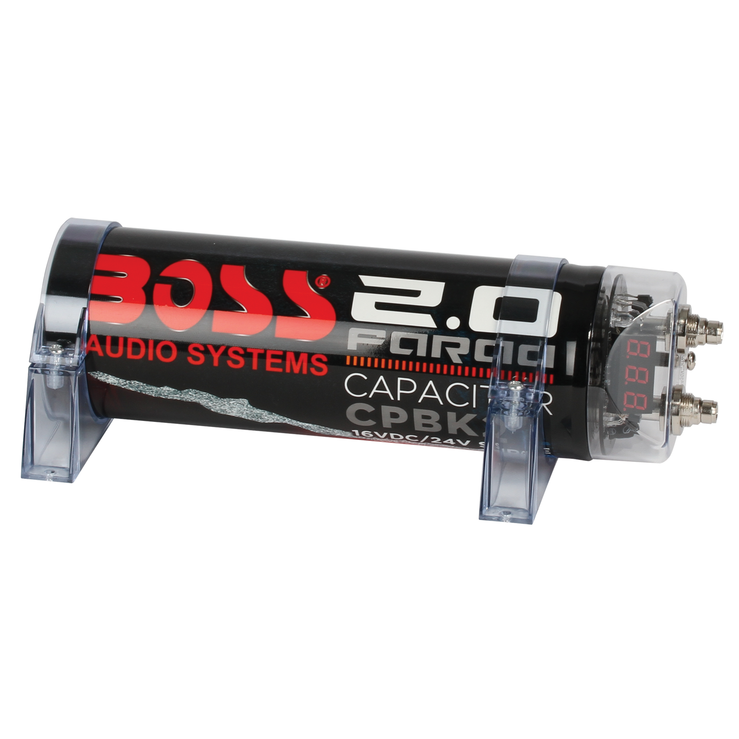 Sharainn Rode LED automatische uitschakeling 2.0 Audio Power Capacitor, Car Audio Condensator, voor systemen tot 2000W Sharainn Rode LED automatische uitschakeling 2.0 Audio Power Capacitor, Car Audio Condensator, voor systemen tot 2000W