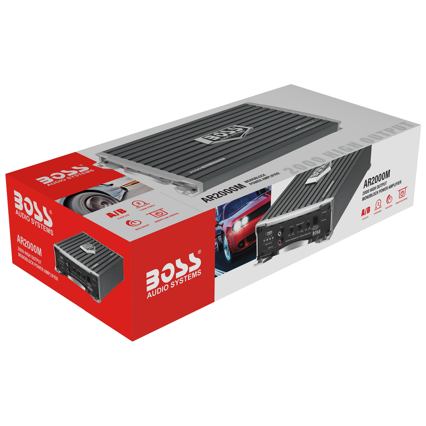 カーオーディオ BOSS AUDIO AR2000M BOSS Audio Systems AR2000M Armor Series Monoblock Class A/B