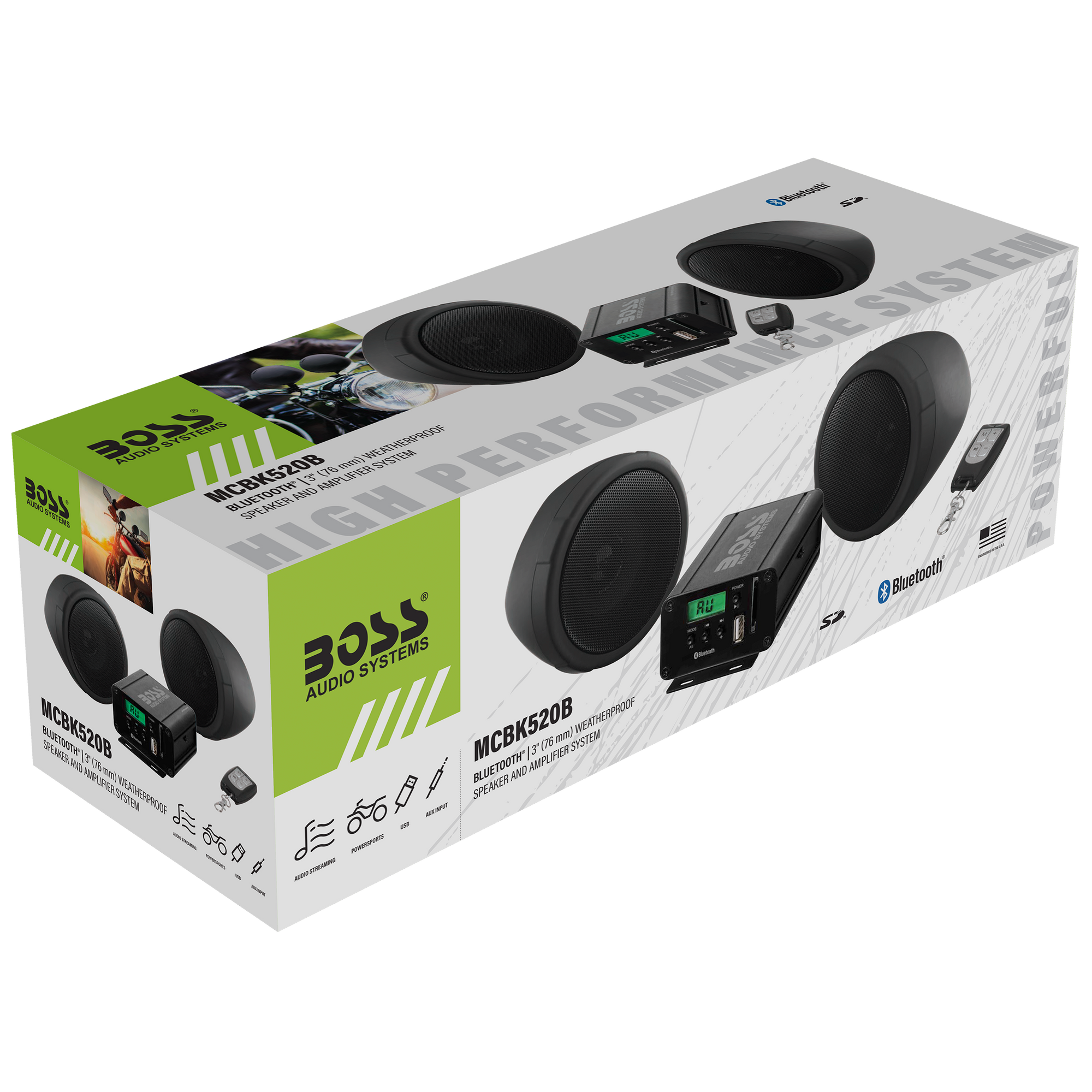 Mcbk470b Boss Audio Motorcycle Boss Audio MC750B Bluetooth