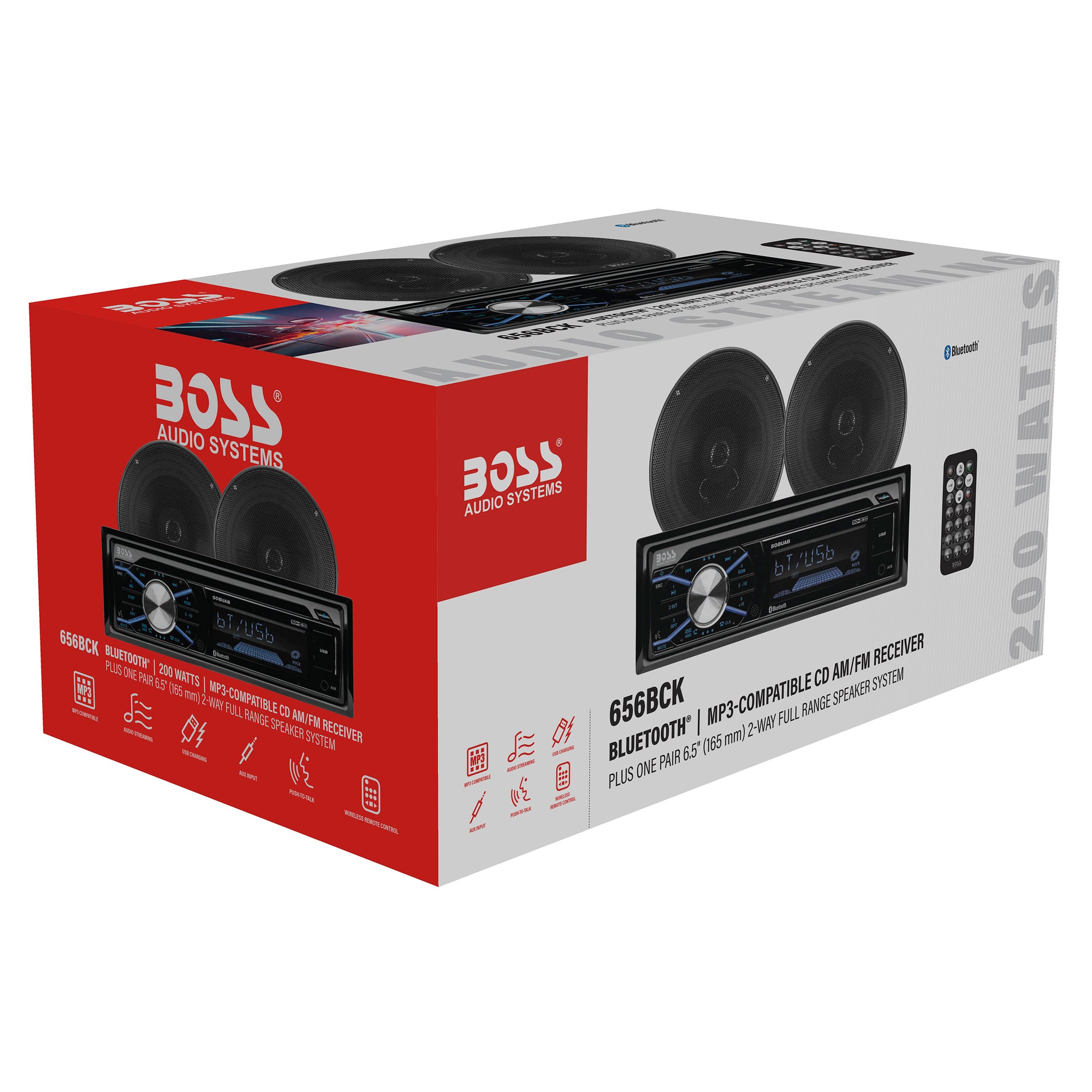 BOSS Audio Systems 656BCK Car Stereo - Single Din, Bluetooth, CD DVD ...
