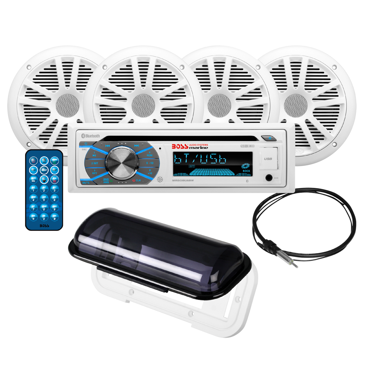 格安saleスタ BOSS Audio 6.5 & Stereo Boat Marine MCK508WB.64S Systems オーディオ