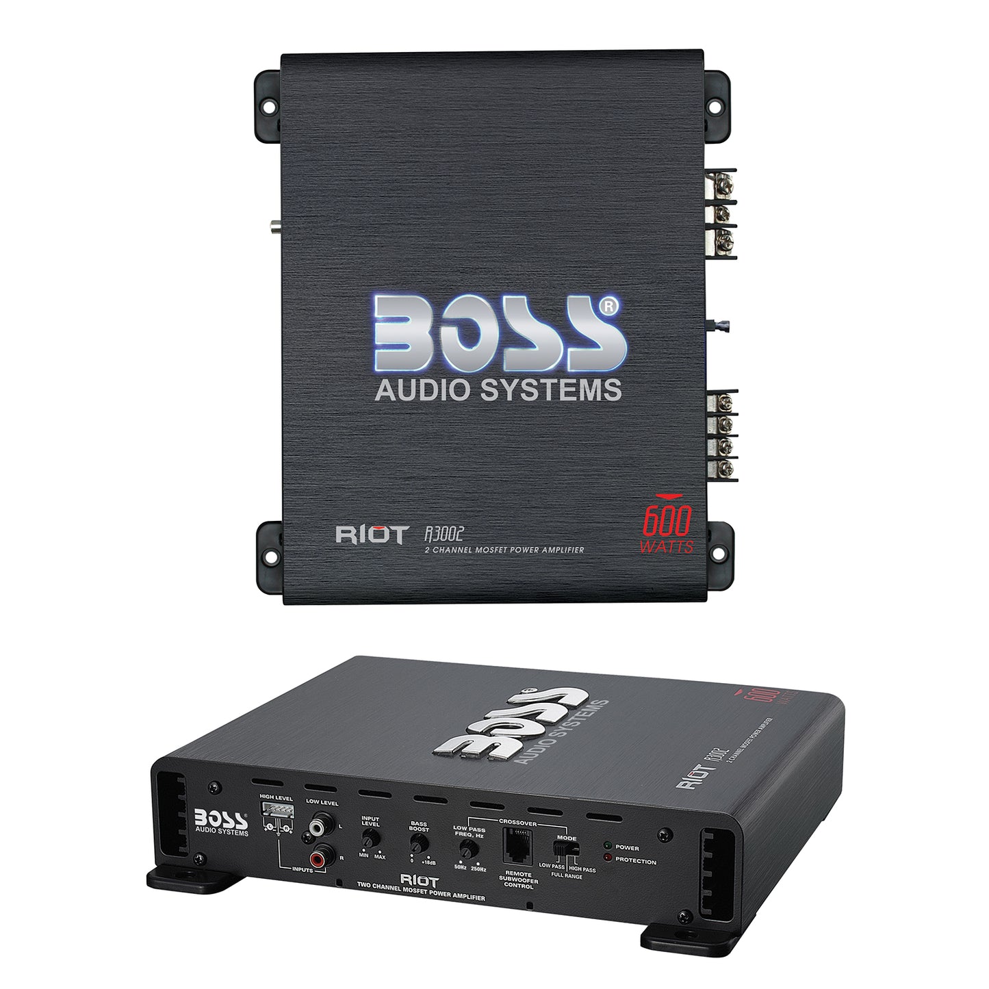 BOSS Audio Systems R6002 Riot Series 2 Channel Class A/B Car