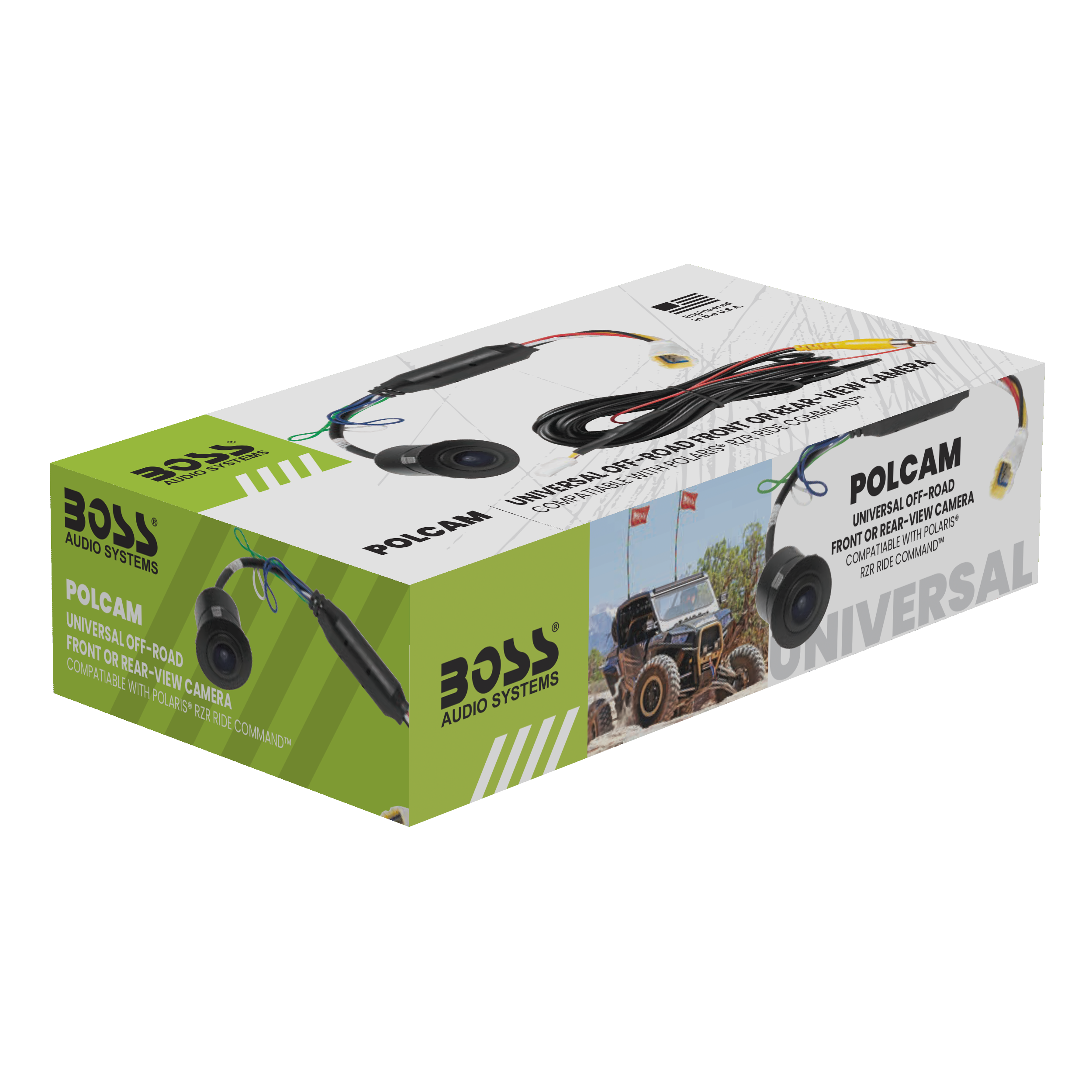 Boss Reverse Camera BOSS Audio Systems POLCAM Off-Road Front Or Reverse Rearview Backup ...