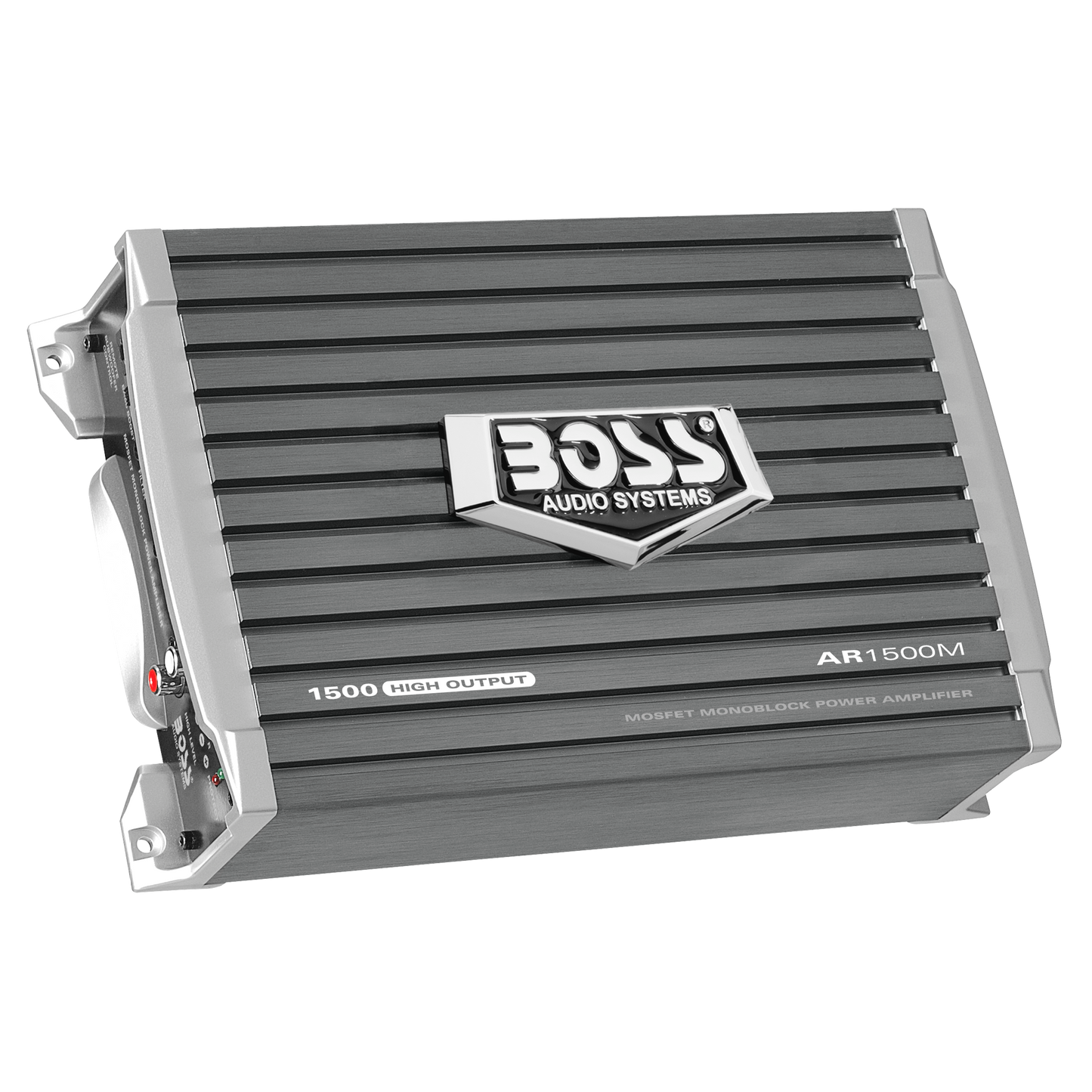BOSS Audio Systems AR1500M Armor Series Monoblock Class A/B Car Amplifier - 1500 High Output, 2-8 Ohm Stable, High/Low Level Inputs, Low Pass Crossover, MOSFET, Hook Up To Subwoofer For Bass BOSS Audio Systems AR1500M Armor Series Monoblock Class A/B Car Amplifier - 1500 High Output, 2-8 Ohm Stable, High/Low Level Inputs, Low Pass Crossover, MOSFET, Hook Up To Subwoofer For Bass