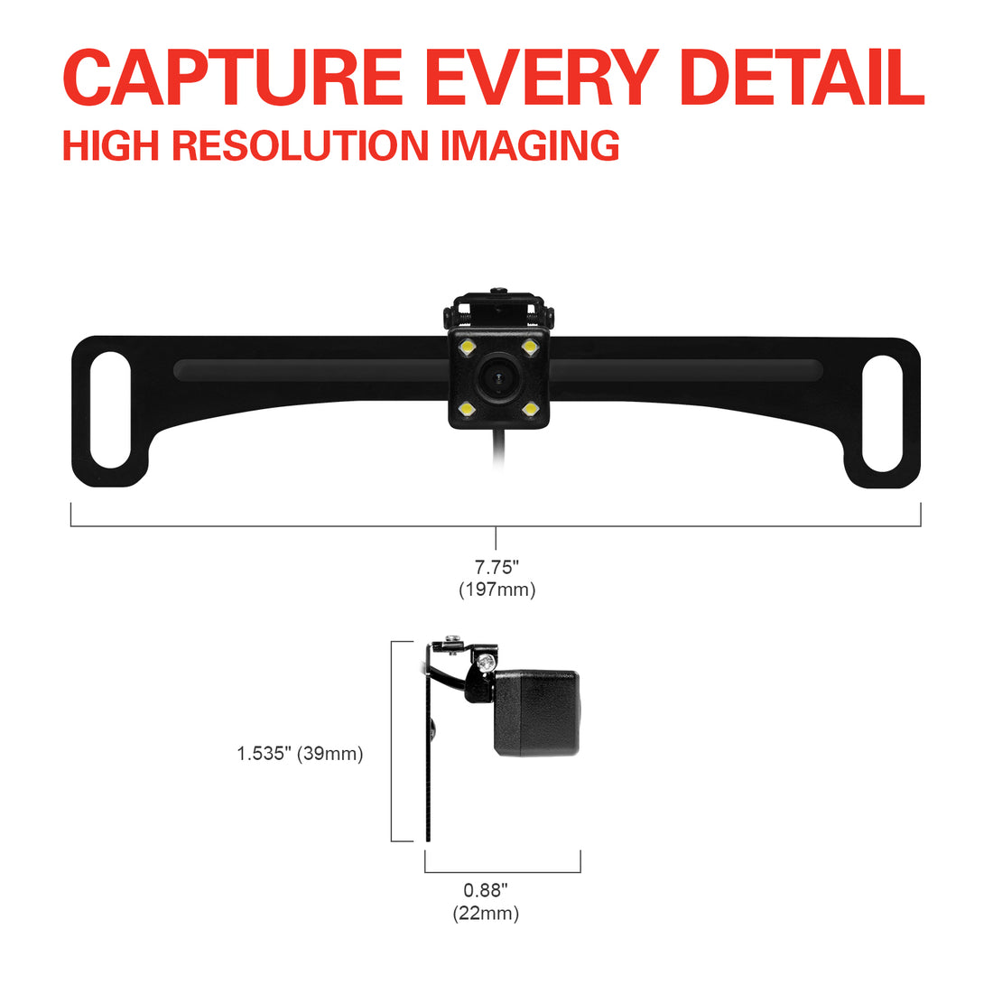 BOSS Audio Systems LPCB40 Reverse Rearview License Plate Backup Car ...