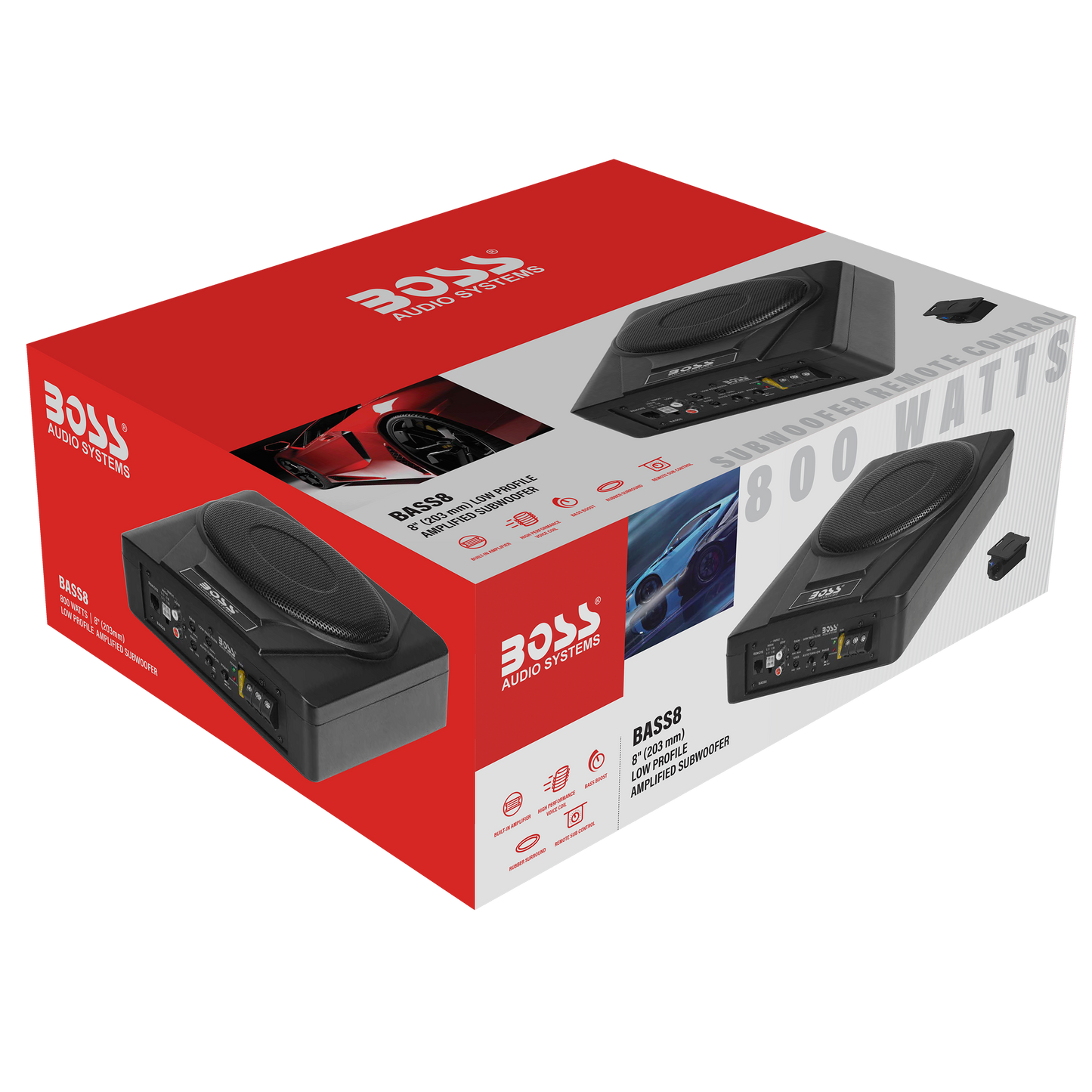 Audio Systems Inch Subwoofer And Amp Boss Audio SLIM8 Elite