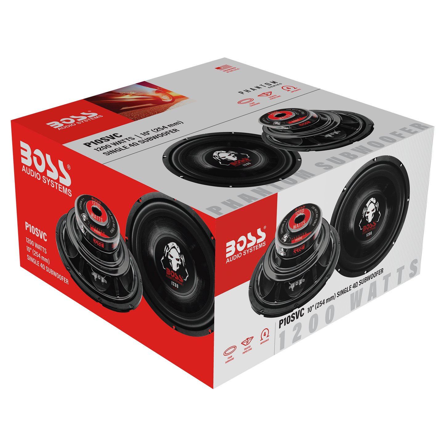 BOSS Audio MRGB10W 10\ Marine Subwoofer - 800W, RGB, Weatherproof BOSS Audio MRGB10W 10\ Marine Subwoofer - 800W, RGB, Weatherproof