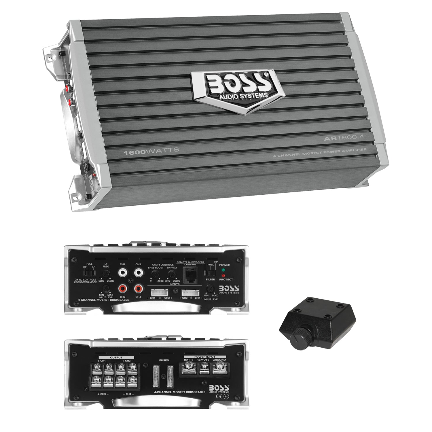 BOSS Audio Systems AR1600.4 Armor Series 4 Channel Class A/B Car ...