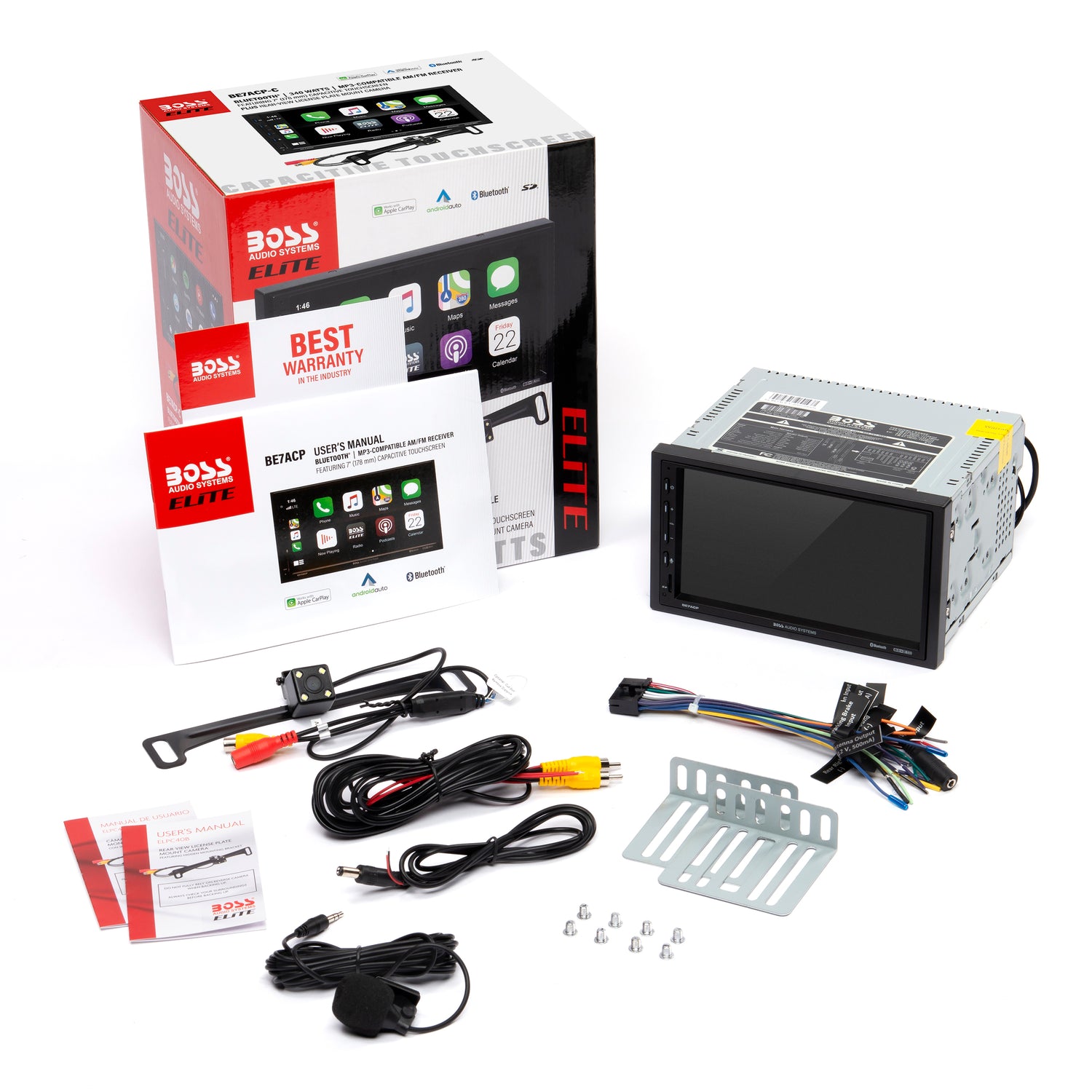 BOSS Audio Systems Elite Series BE7ACPC Car Stereo Apple CarPlay