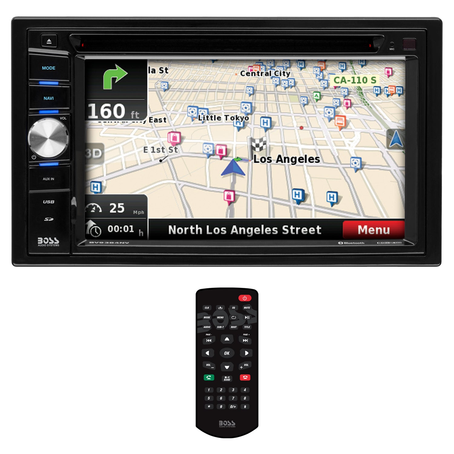 BOSS Audio Systems BV9384NV GPS Car Stereo - Double Din, 6.2 Inch ...