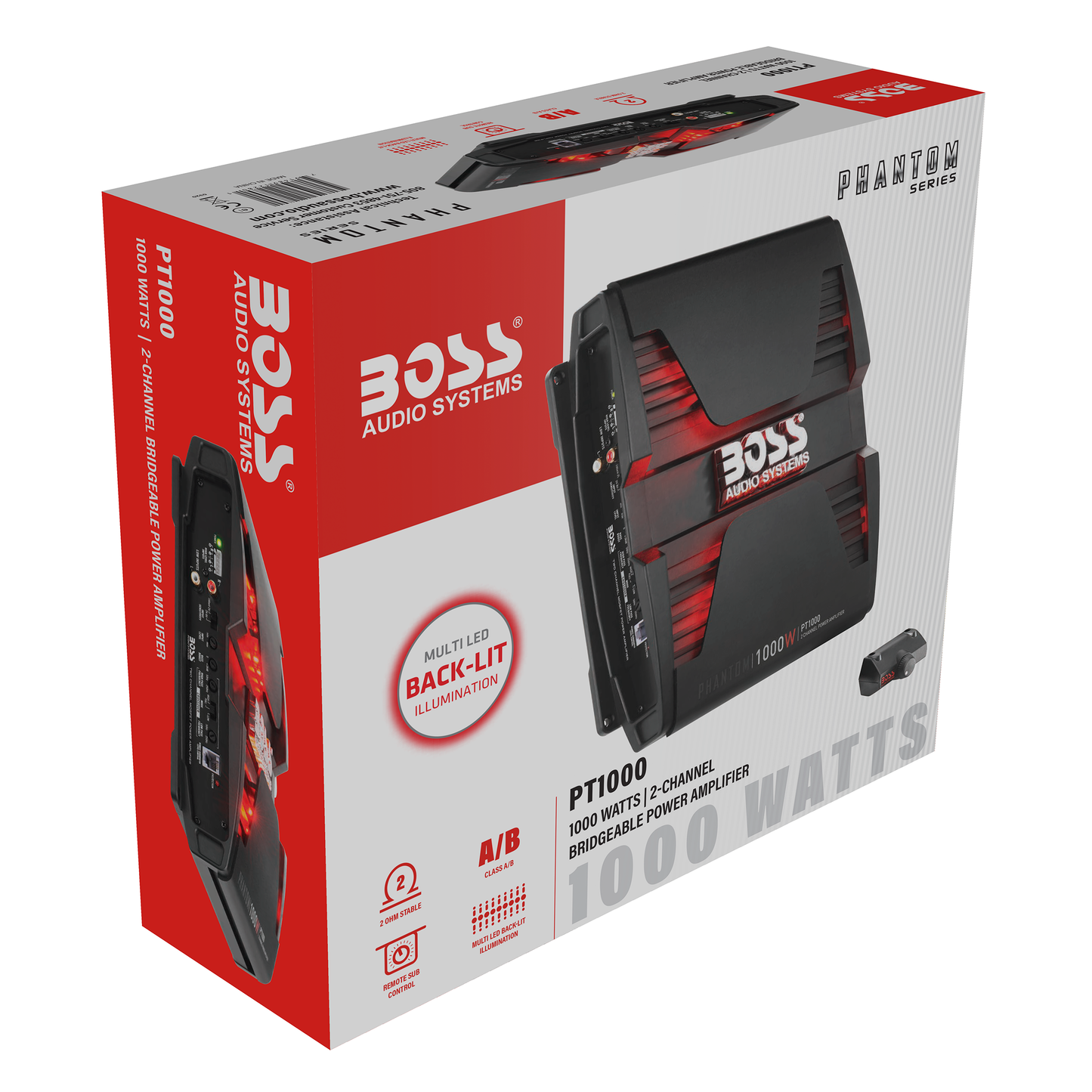 BOSS Audio Systems PT1000 Phantom Series Car Audio Stereo