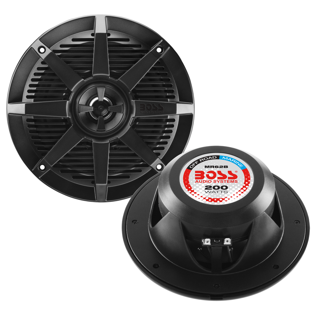 BOSS Audio Systems MR62B 6.5 Marine Speakers - 200 Watts (Per Pair