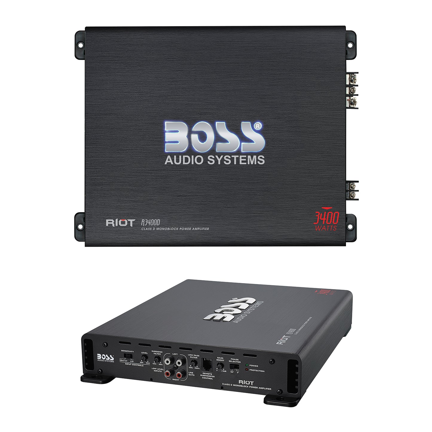 BOSS Audio Systems R3400D Riot Series Class D Monoblock Car
