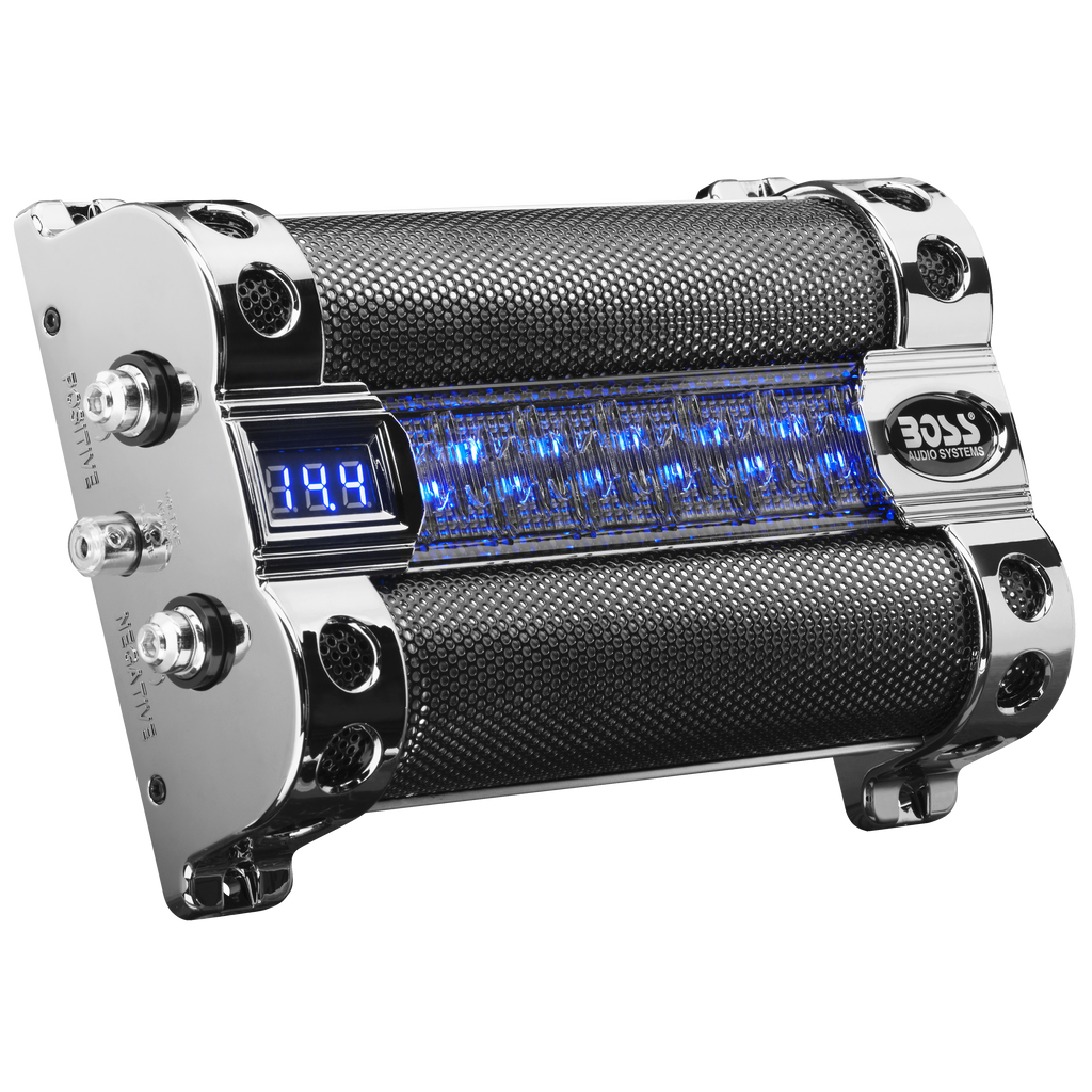 BOSS Audio Systems CAP8 Car Capacitor - 8 Farad, Energy Storage