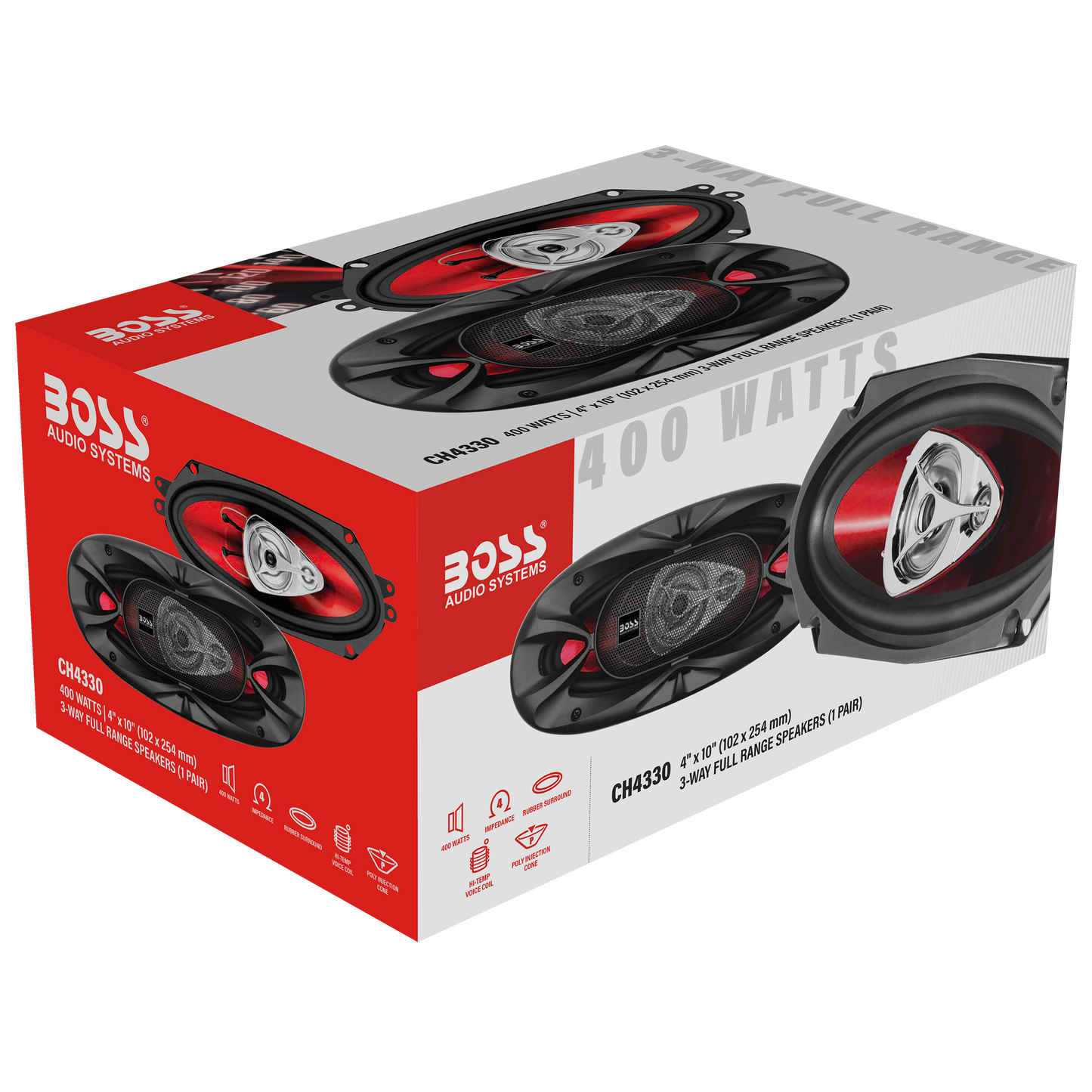 BOSS Audio Systems CH4330 Chaos Exxtreme Series 4 x 10 Inch Car BOSS Audio Systems CH4330 Chaos Exxtreme Series 4 x 10 Inch Car