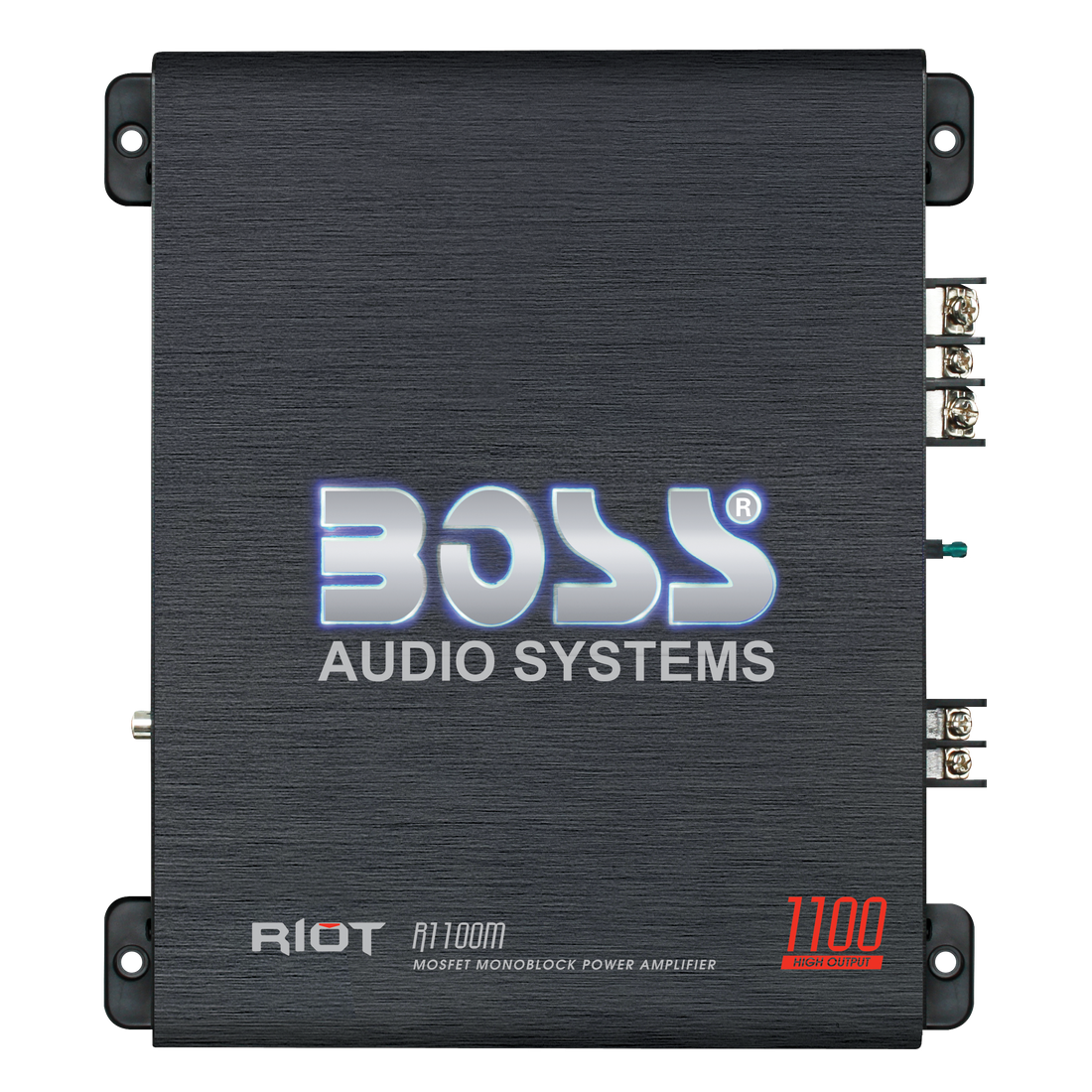 thumbnail image 2 of BOSS Audio Monoblock Amplifier + 8 Gauge Wiring Kit - 1100W Car Amp With Low Pass Crossover 2 of 5