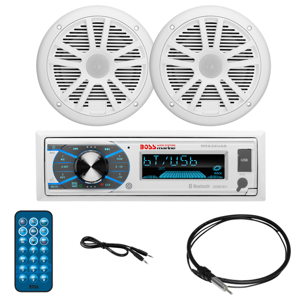 BOSS Audio Systems MCK632WB.6 Marine Boat Stereo & 6.5 Inch