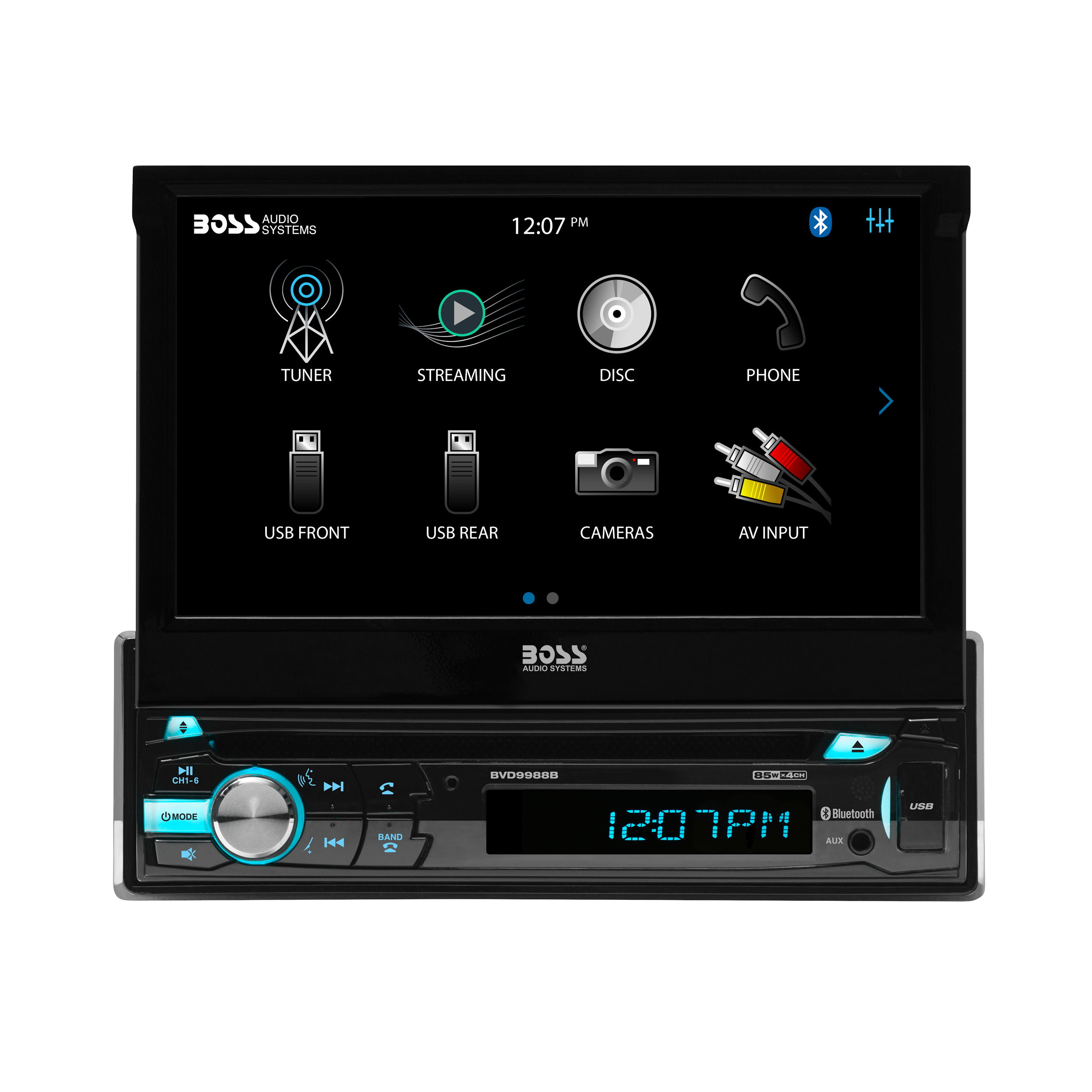 BOSS Audio Systems BVD9988B Car Stereo - Single Din, 7 Inch Touchscreen ...